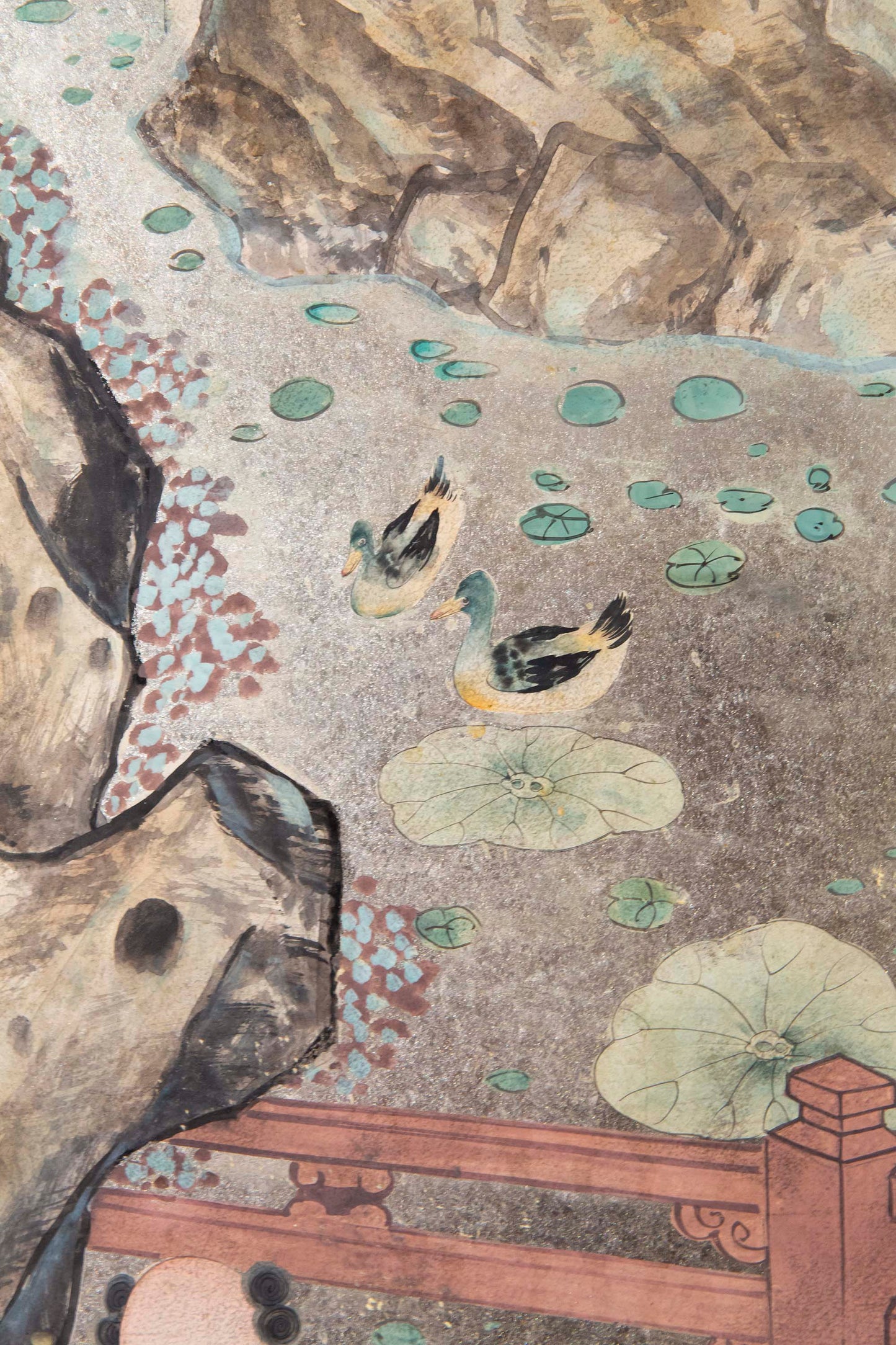 Fine Chinese Silvered and Hand-Painted 'One Hundred Boys' Screen
