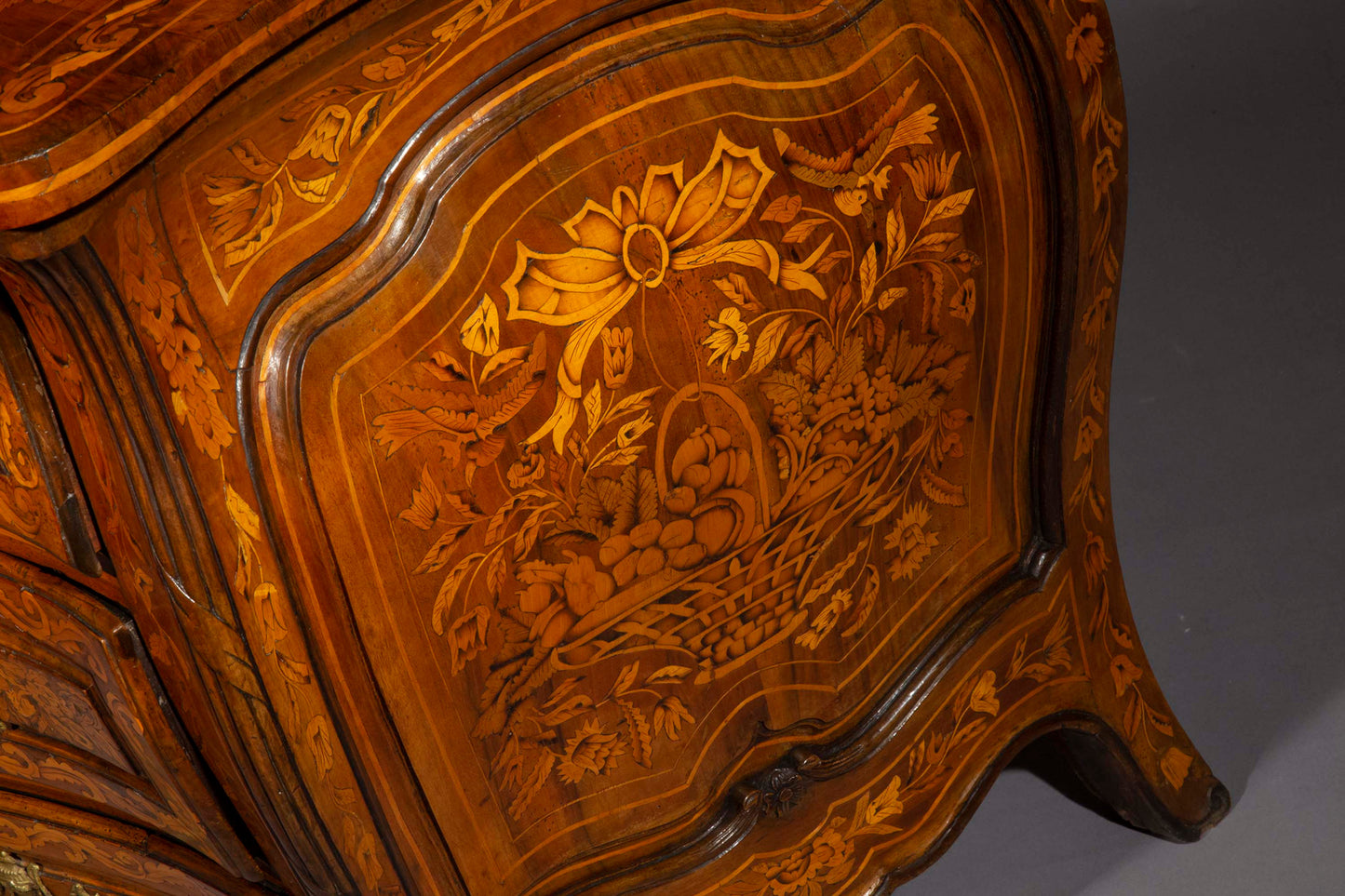 Stunning 18th Century Marquetry Commode