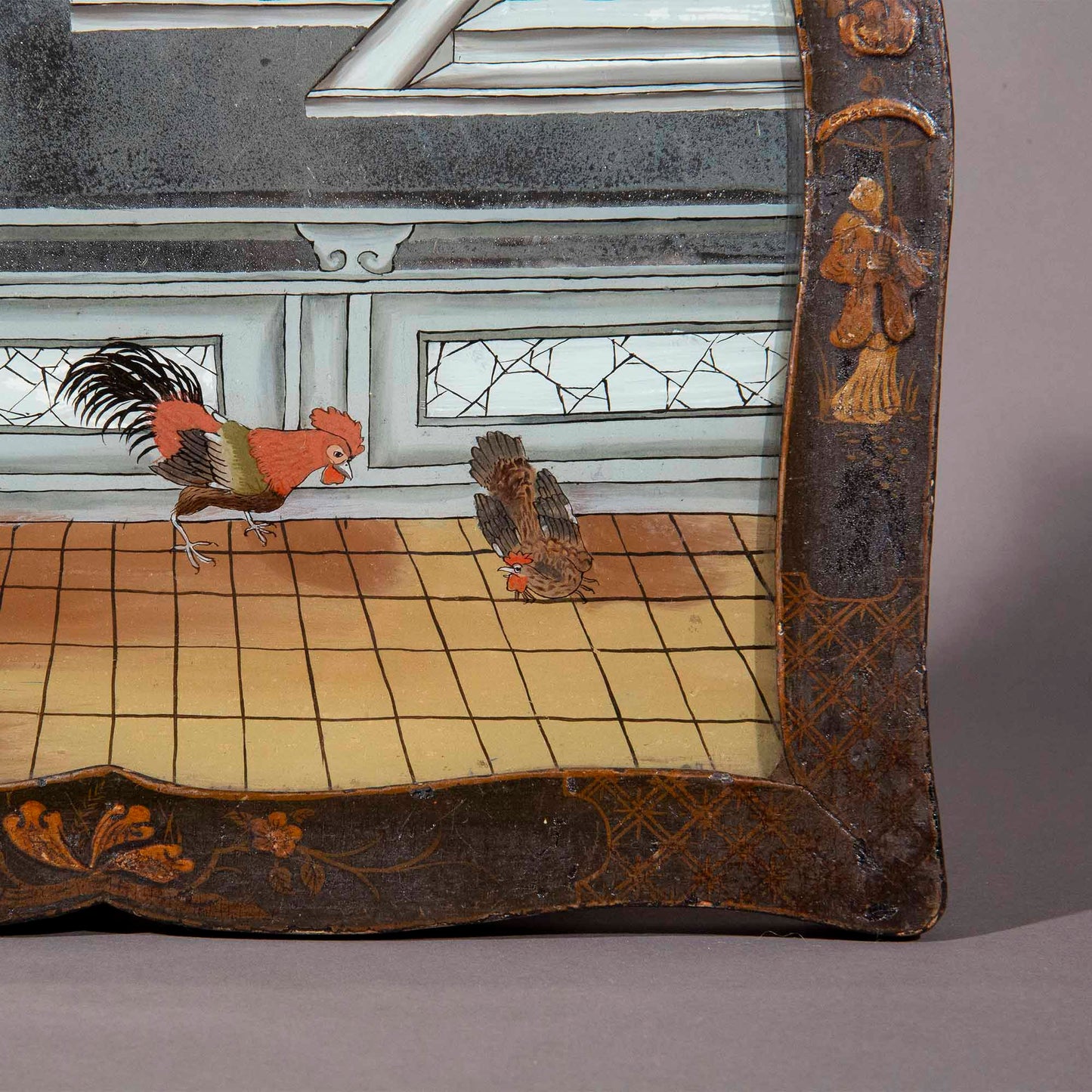 18th Century Chinese Reverse Mirror Painting