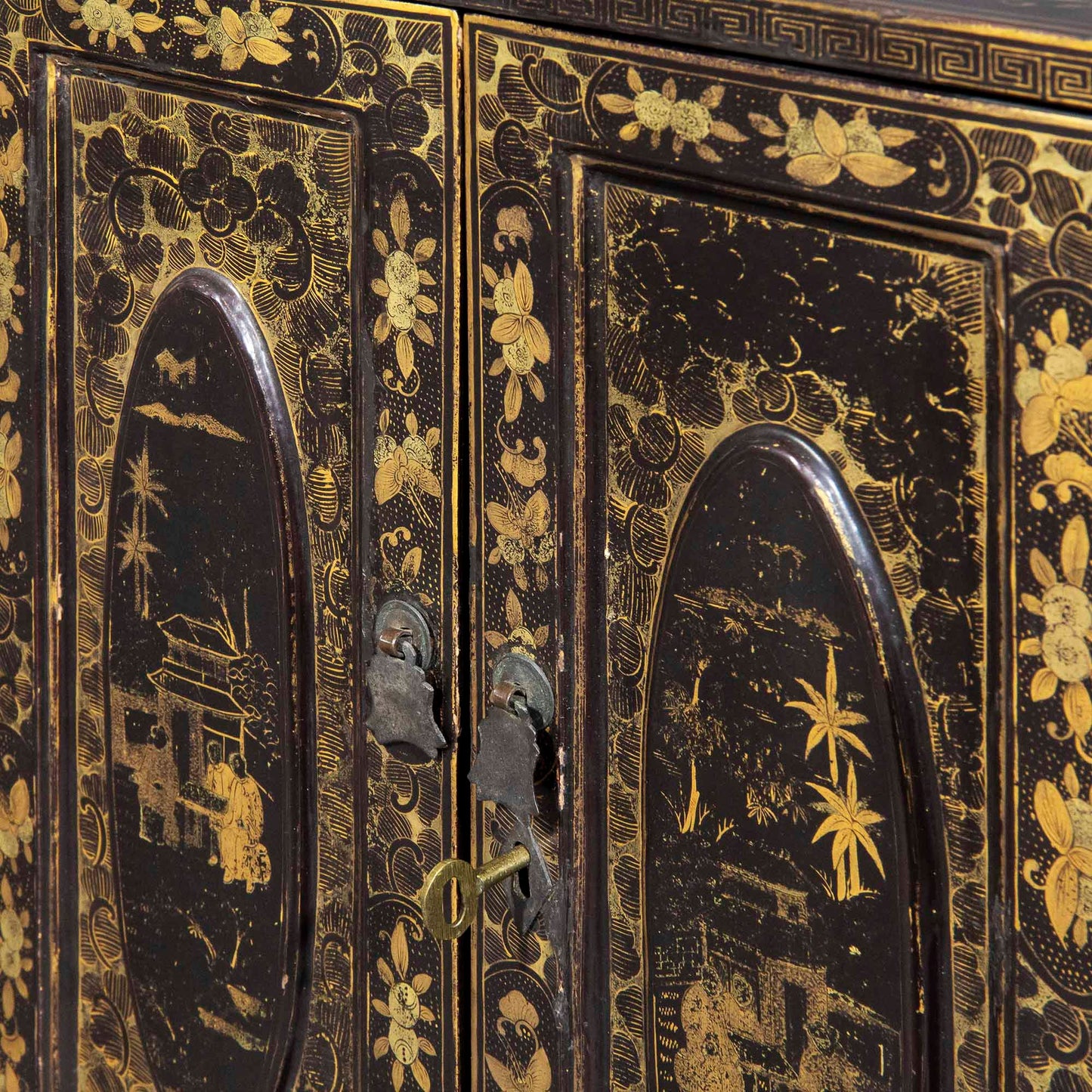 19th Century Chinese Lacquer Table Cabinet