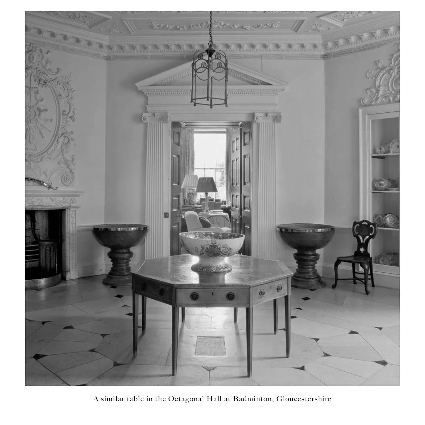 Unusual George III Octagonal Library Table