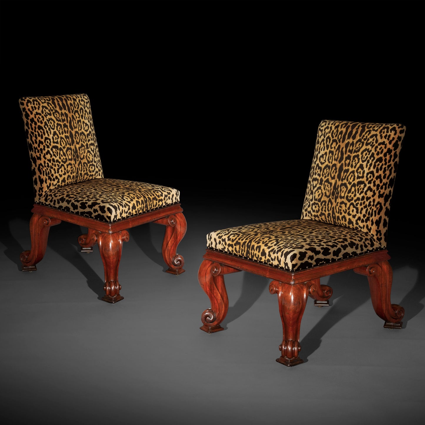 Pair of Massive Regency Chairs, by Gillows