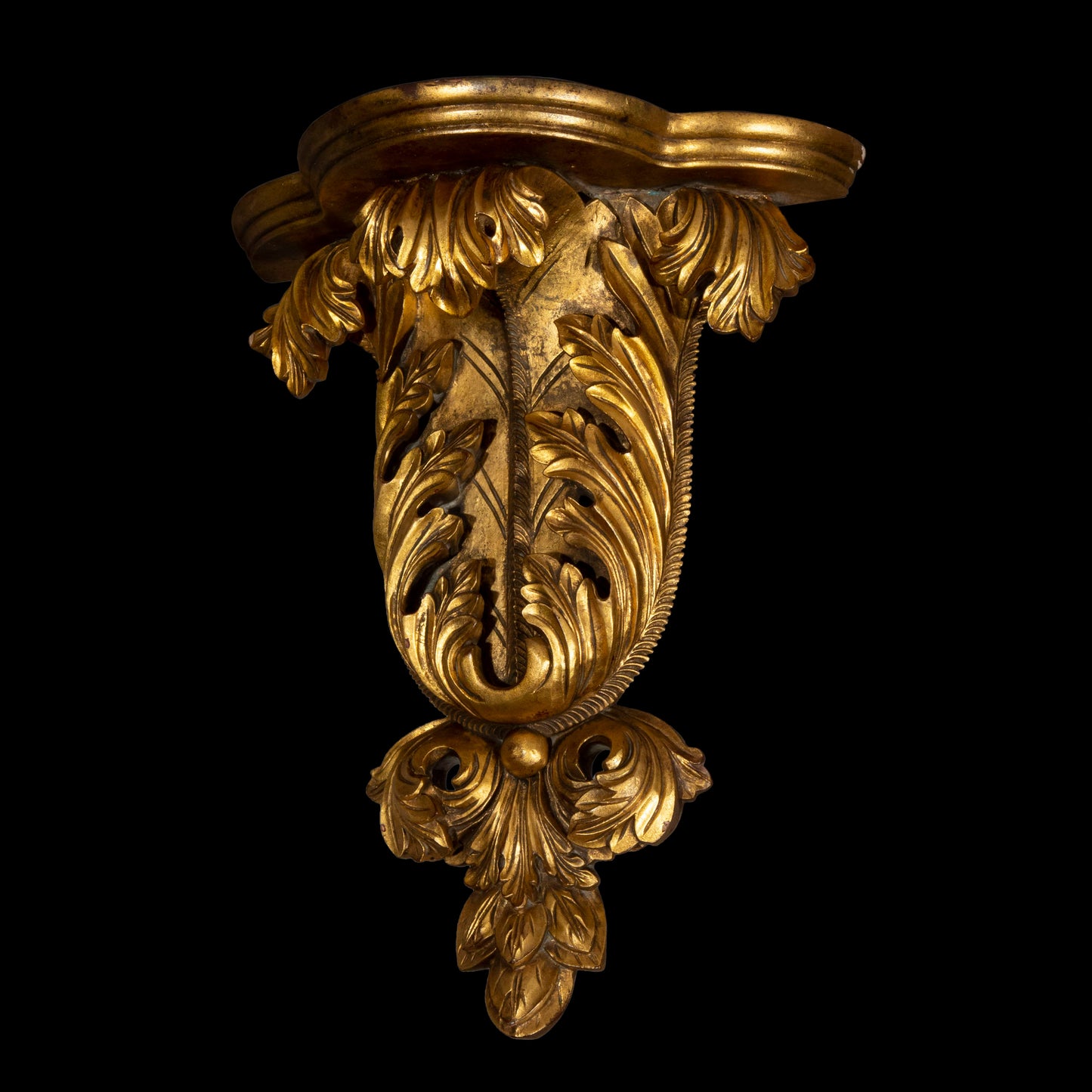 Large Pair of Giltwood Acanthus Wall Brackets