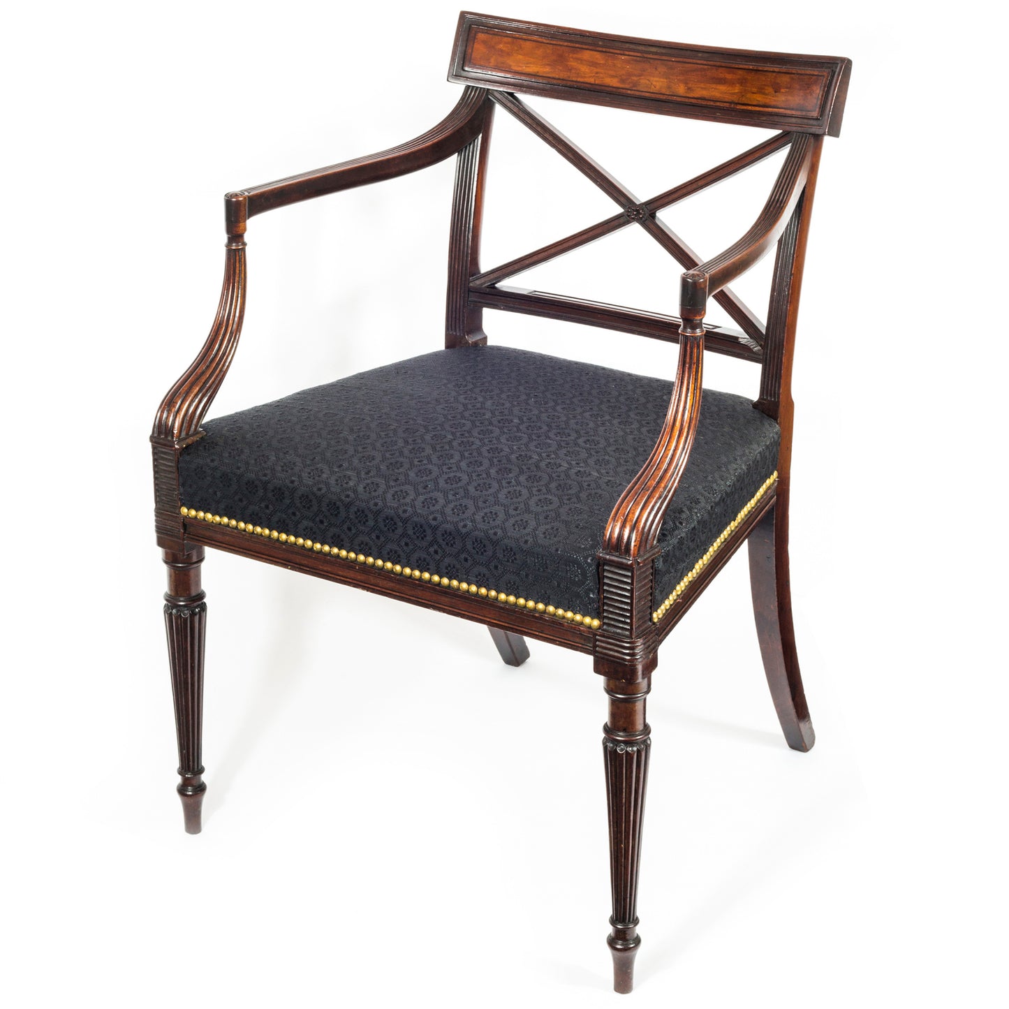 Fine George III Mahogany Armchair, Attributed to Gillows