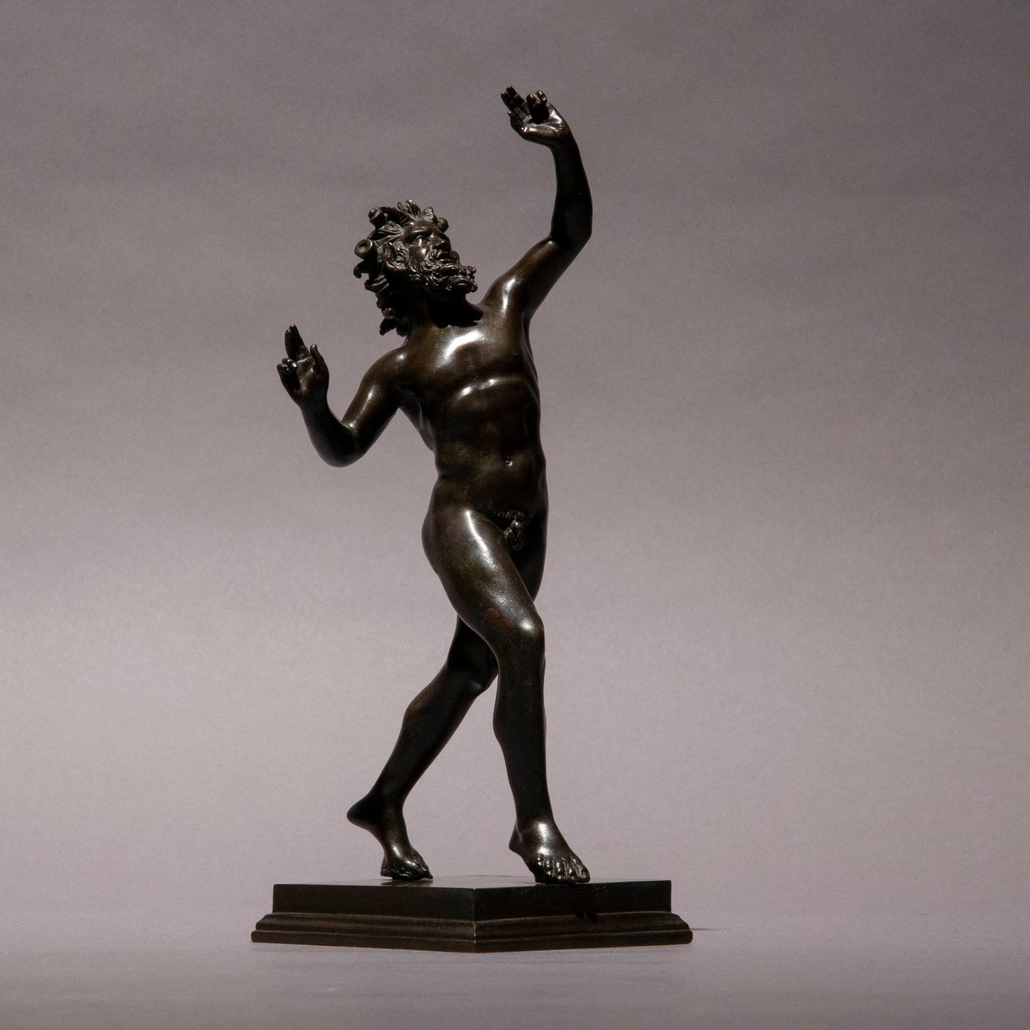 Grand Tour Bronze Dancing Faun of Pompeii