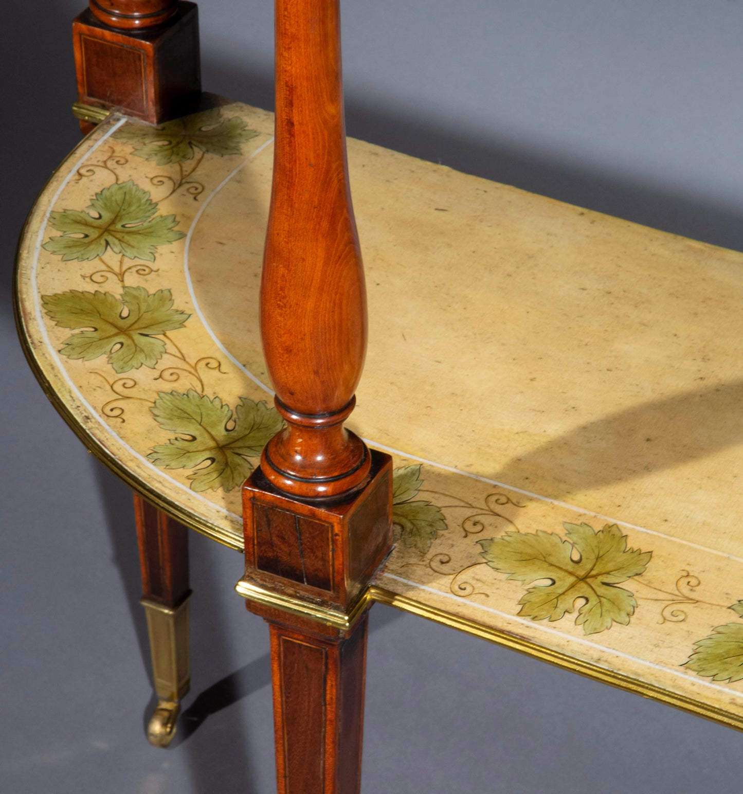 Pair of Satinwood and Painted Pier Tables