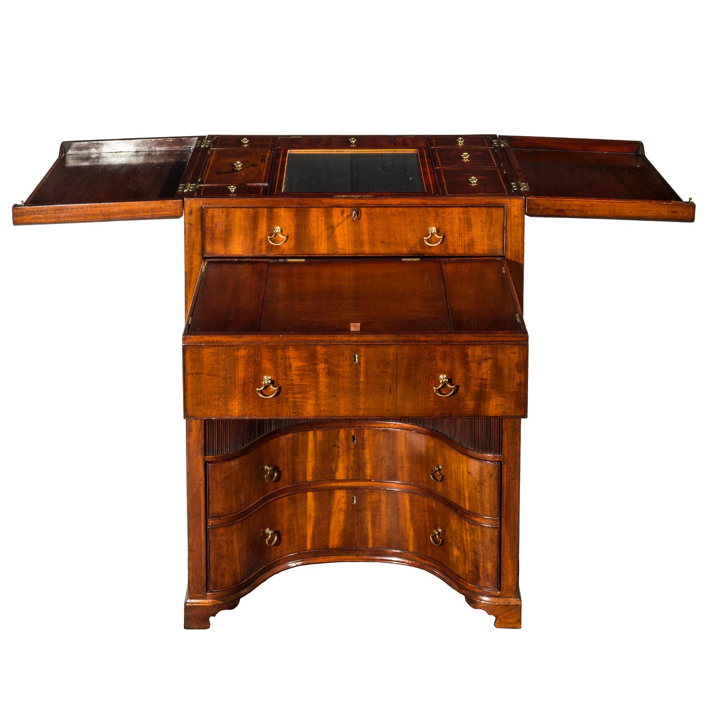 Fine George III Mahogany Kneehole Dressing Table, attributed to Gillows