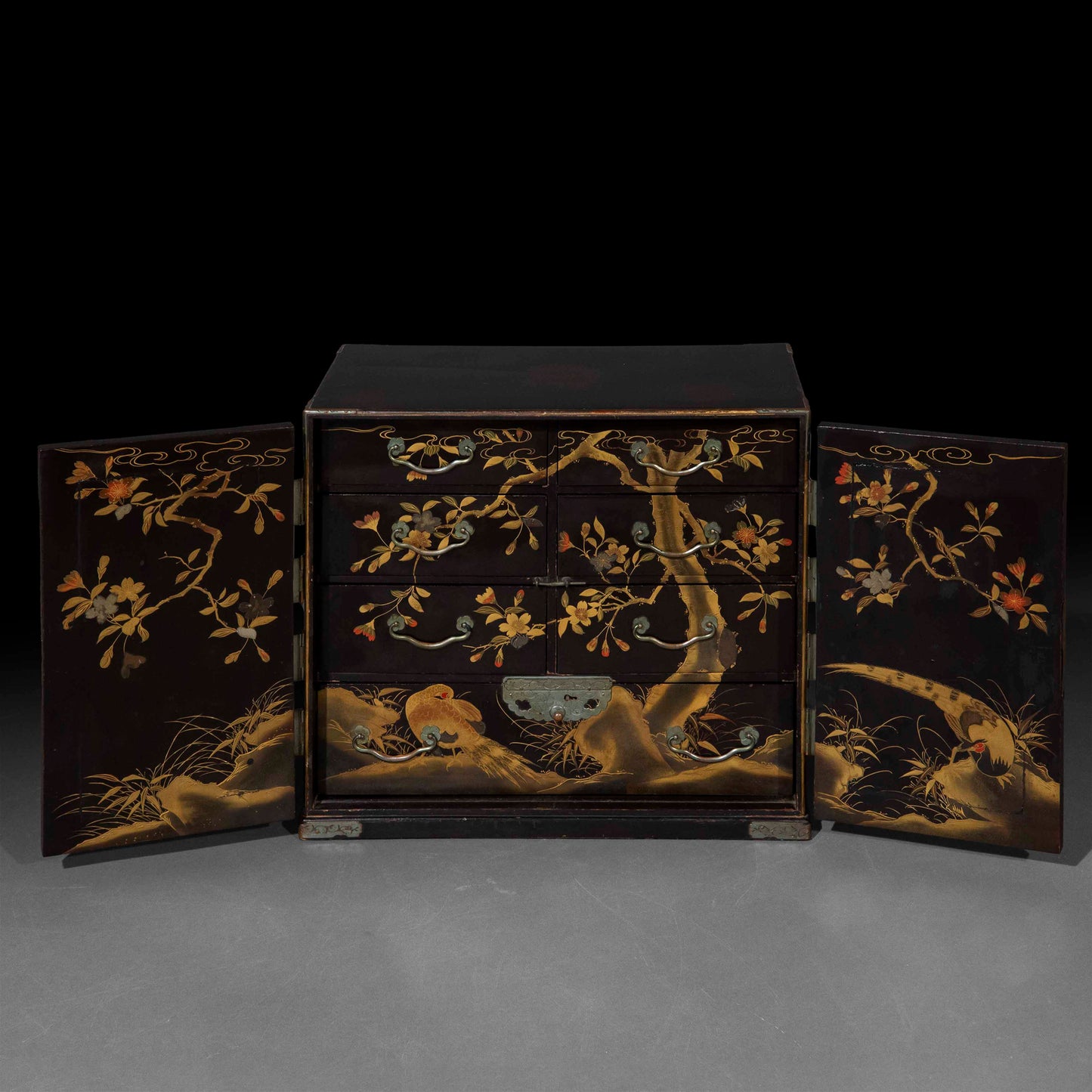 Fine 19th Century Japanese Lacquer Cabinet