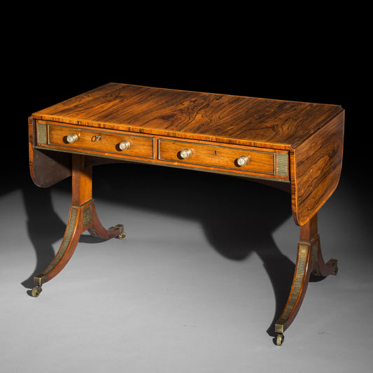 Fine Regency Sofa Table by John McLean