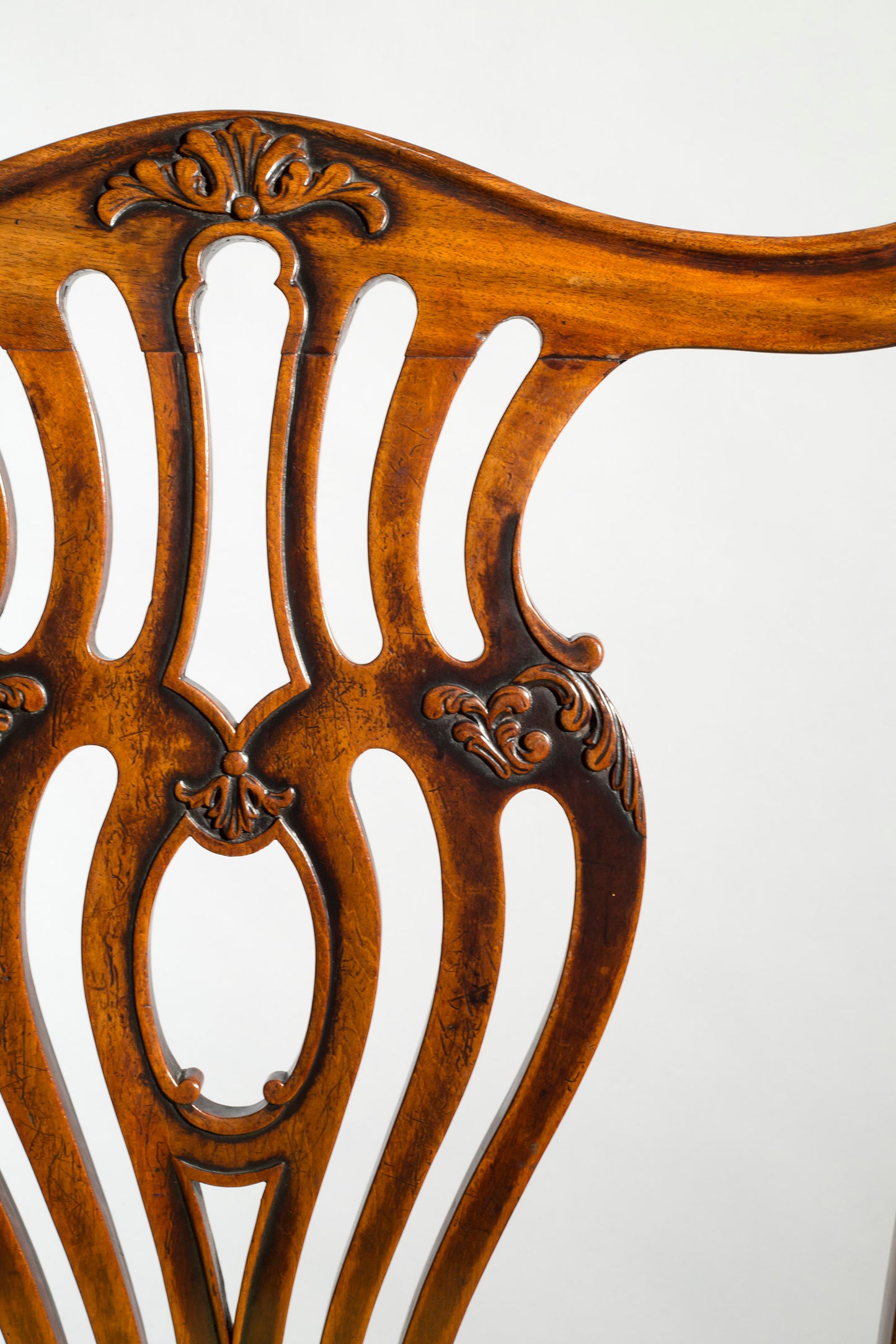 Fine set of George III Mahogany Chippendale Dining Chairs