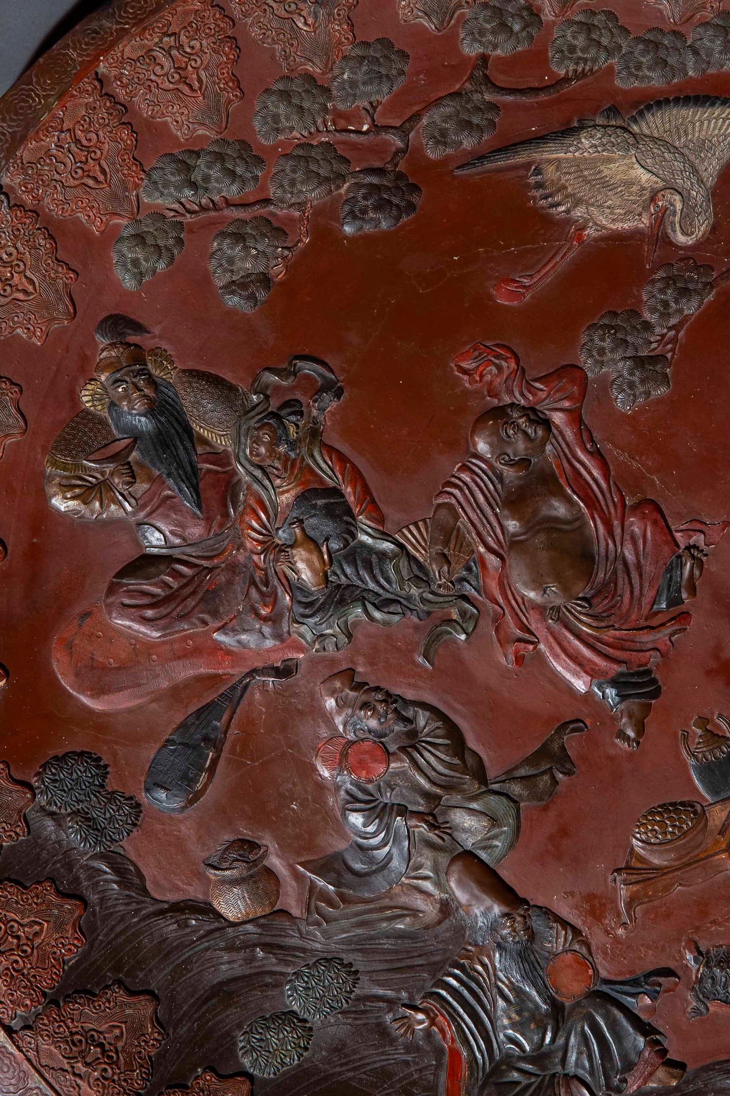 Monumental Japanese Pottery Dish