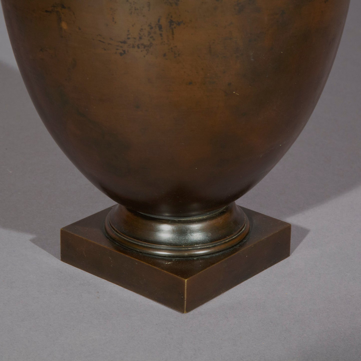 Fine Pair of 19th Century Grand Tour Bronze Volute Krater Vases