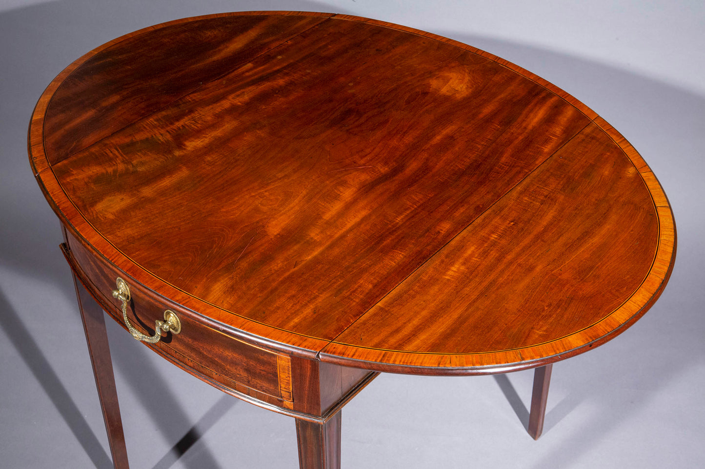George III Oval Pembroke Table