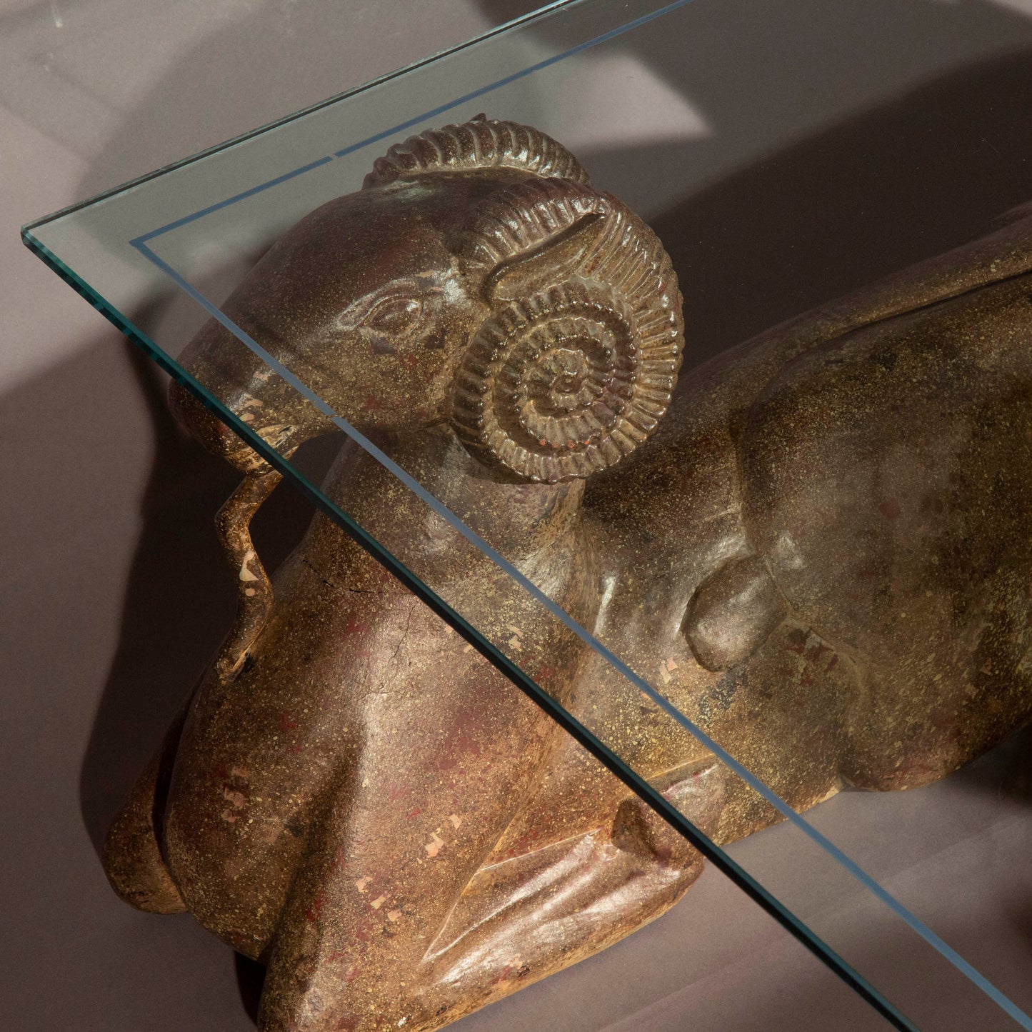 Unusual Oriental 'Tang Rams' Coffee Table