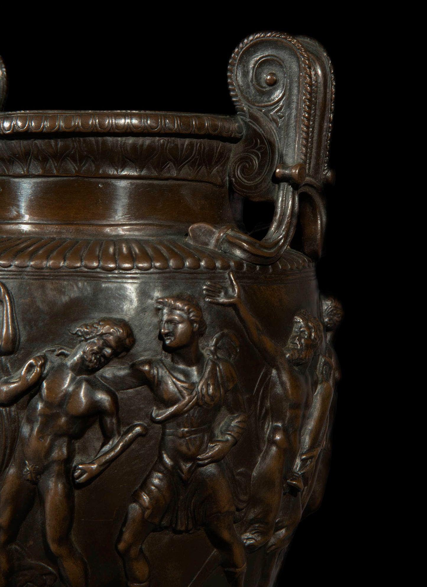 Antique Bronze Volute Krater