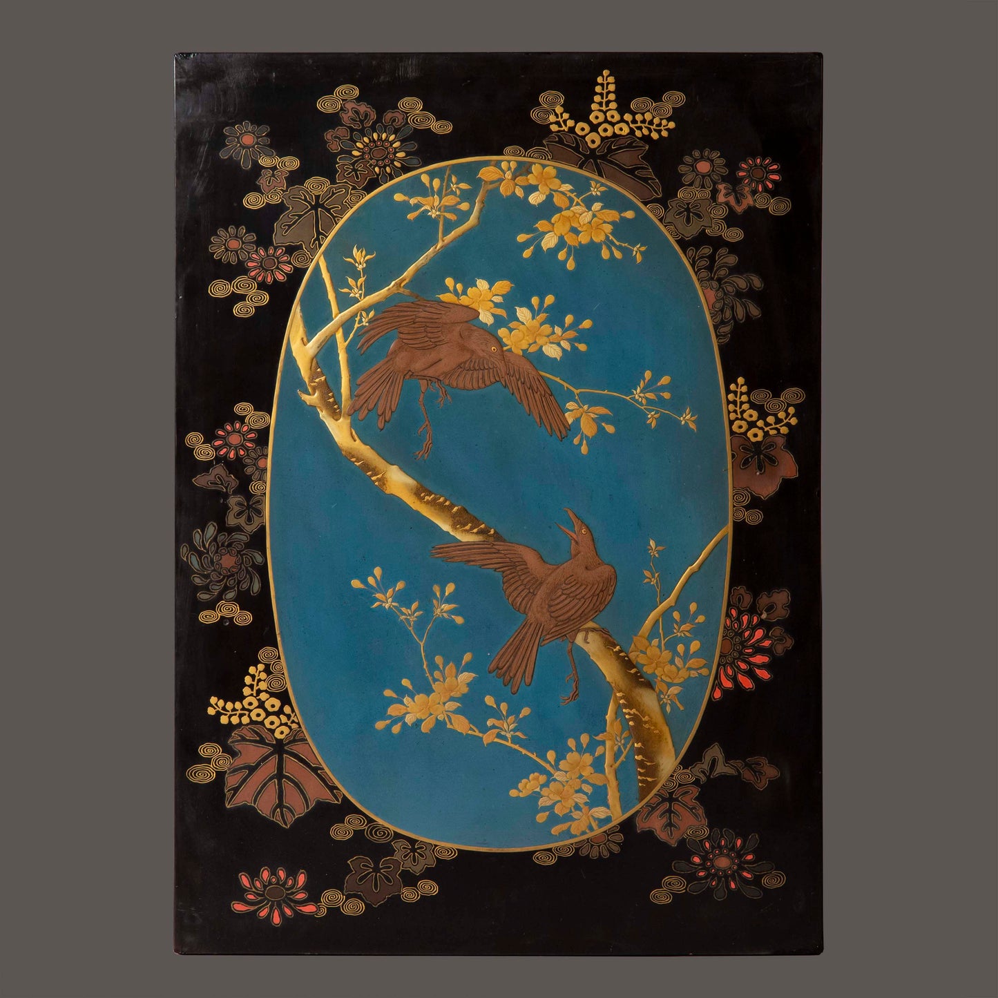 Pair of Chinoiserie Lacquer Panels