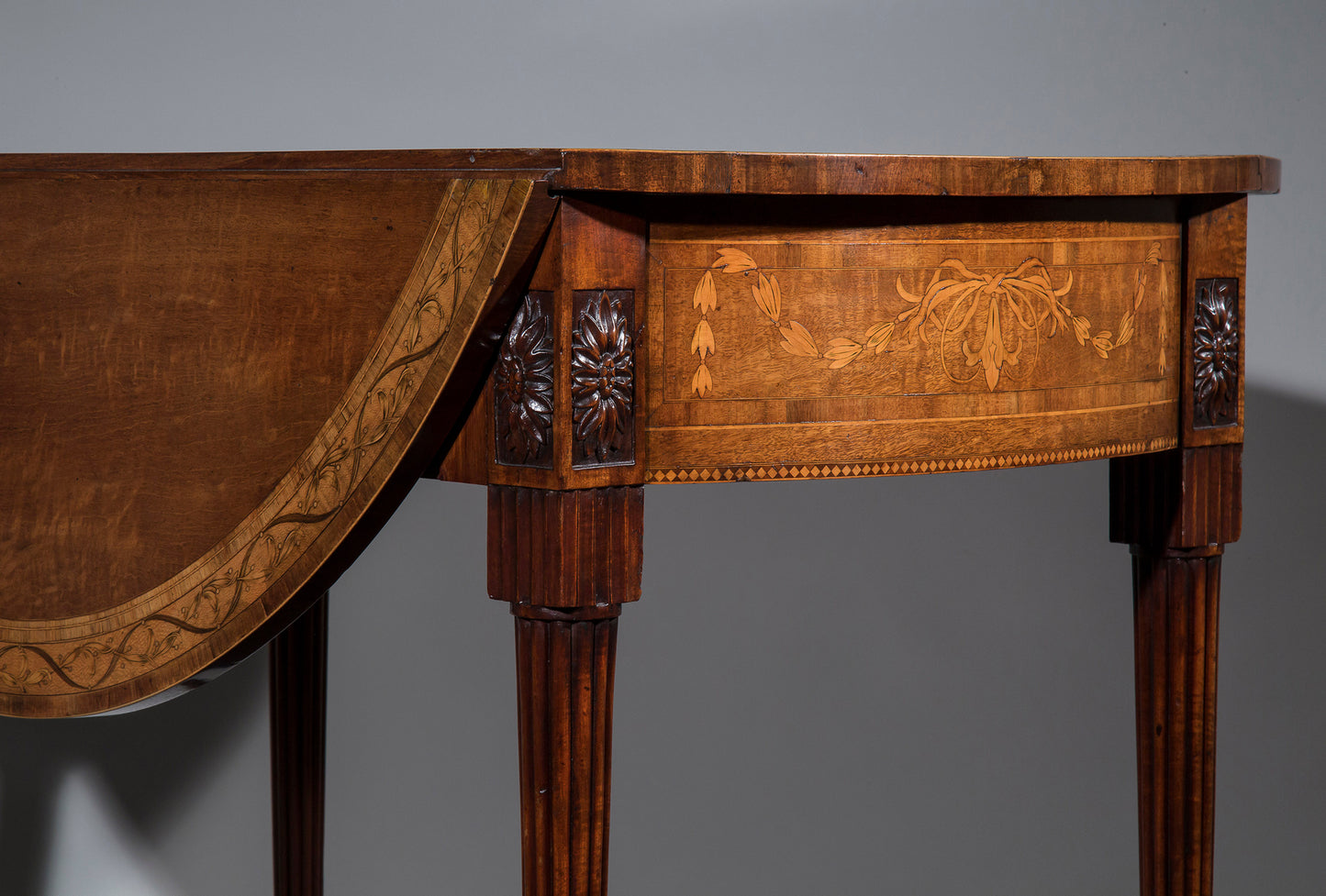 George III Sabicu & Marquetry Table attributed to Chippendale Junior