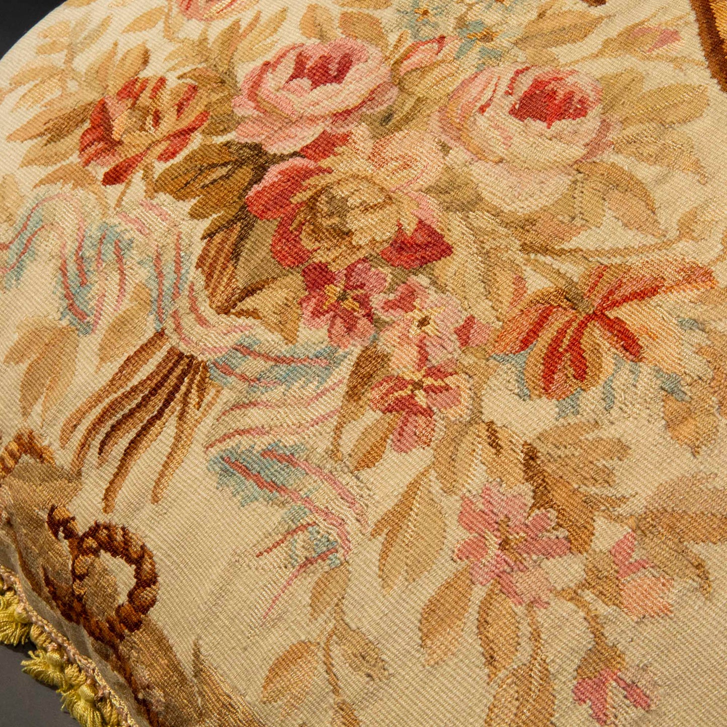 Large 18th Century Aubusson Tapestry Cushion