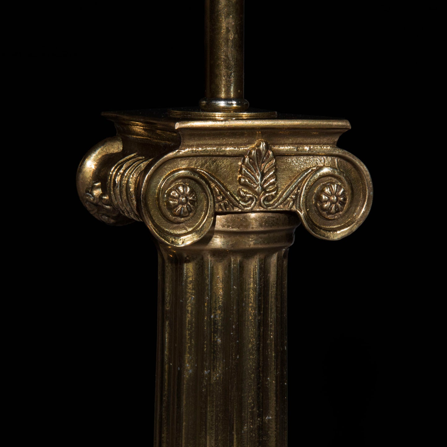 Pair of Ionic Column Table Lamps