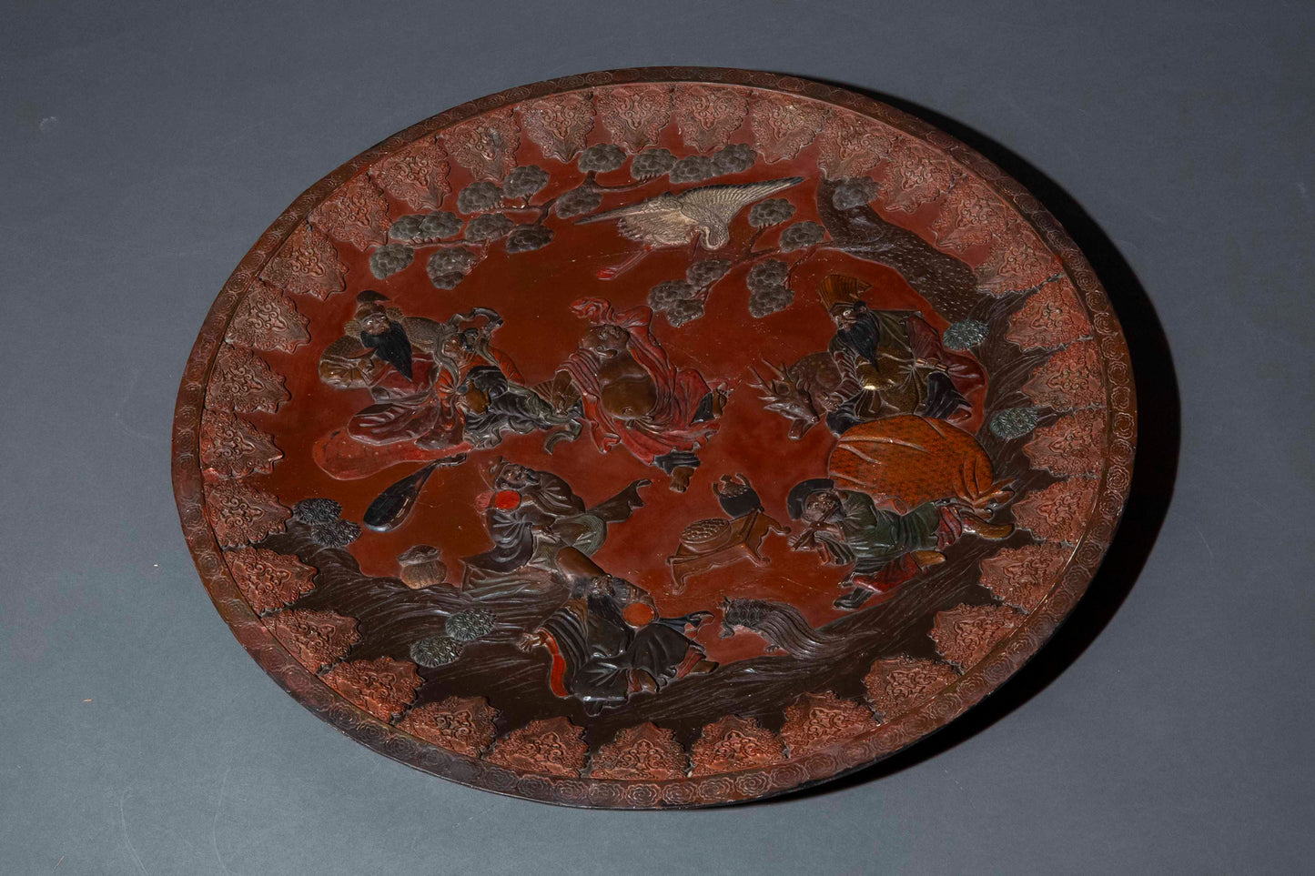 Monumental Japanese Pottery Dish