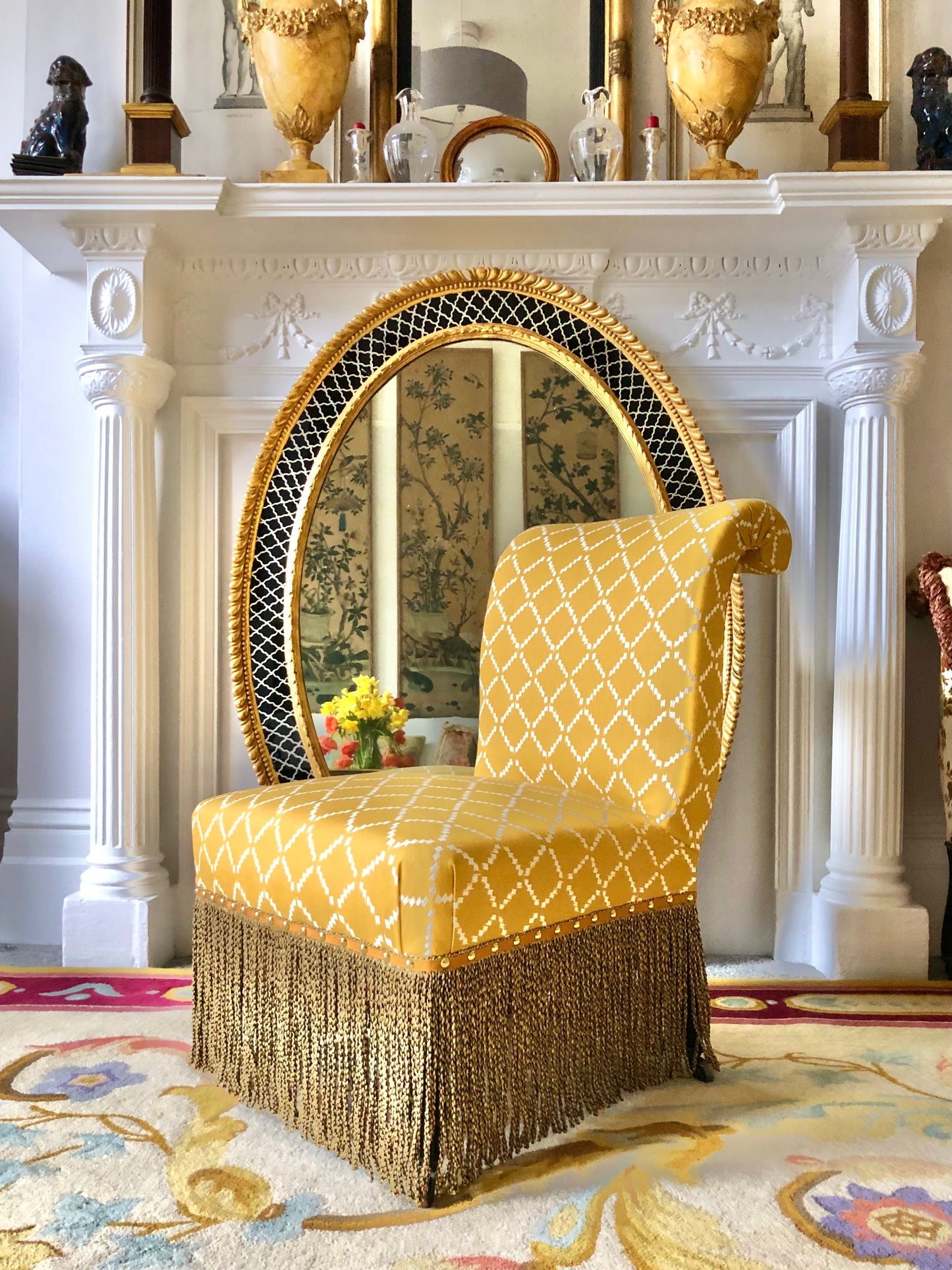 Pair of 19th Century Slipper Chairs