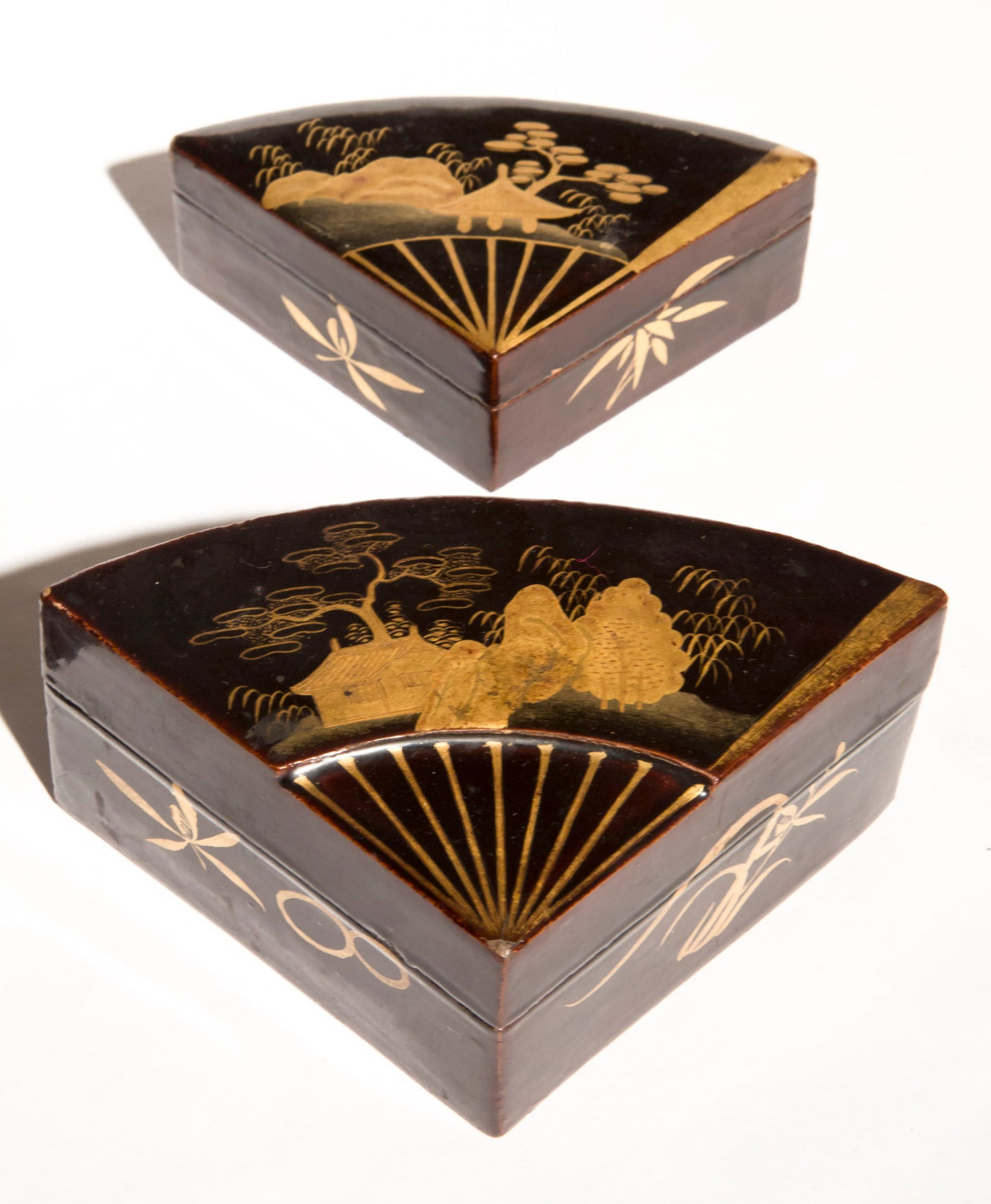 Set of Four Japanese Lacquer Boxes