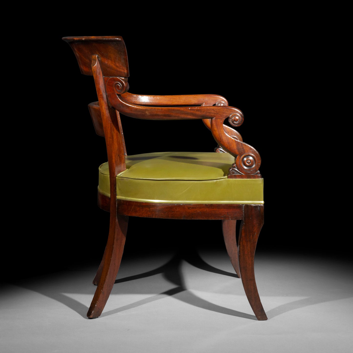 Fine Regency Klismos Armchair