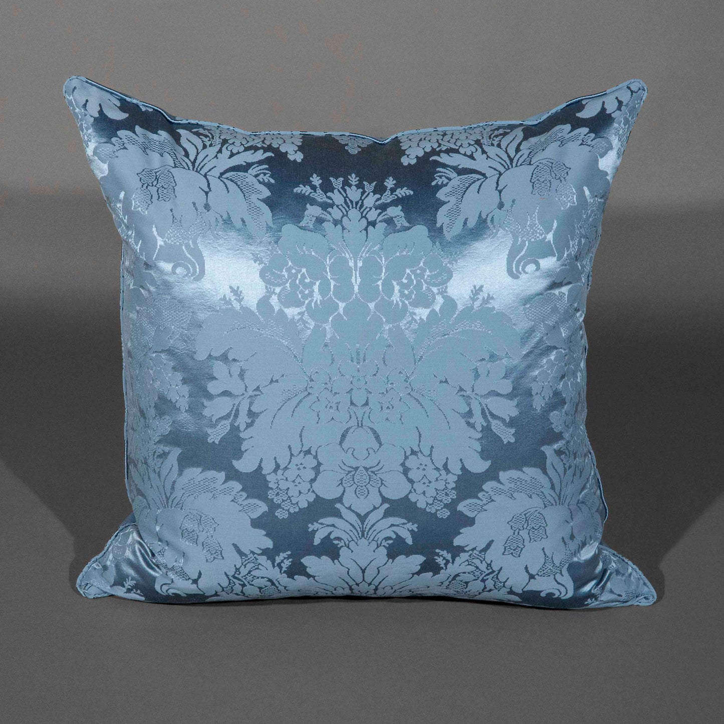 Piped Silk Damask Cushions