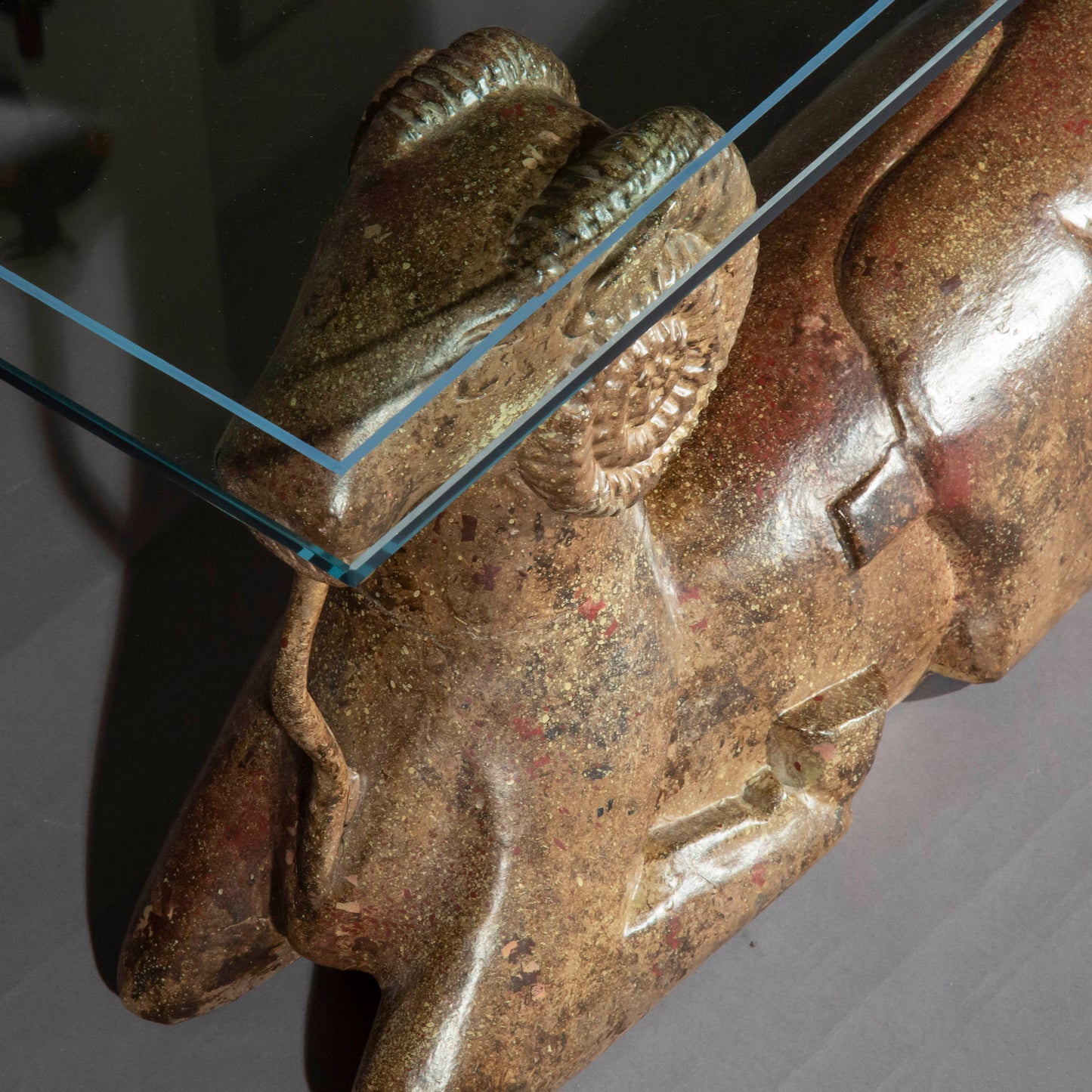 Unusual Oriental 'Tang Rams' Coffee Table