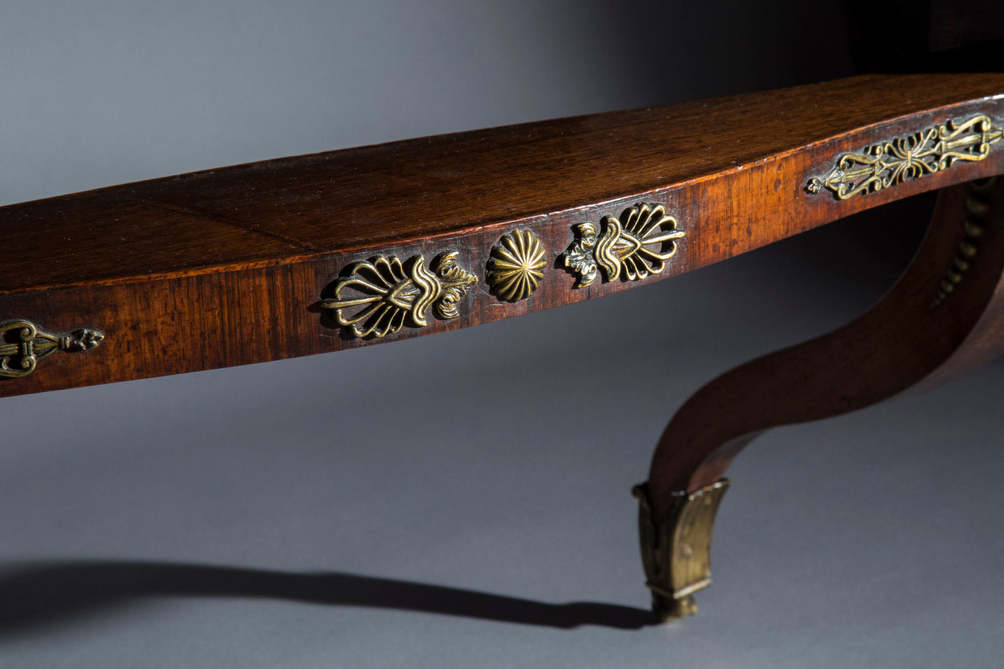 Regency Ormolu Mounted Library Table, attributed to George Oakley