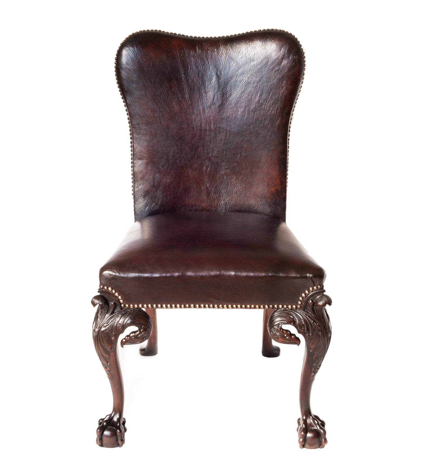 Fine Pair of George II Style Mahogany Side Chairs