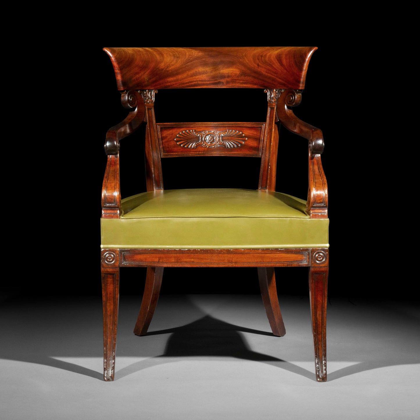 Fine Regency Klismos Armchair