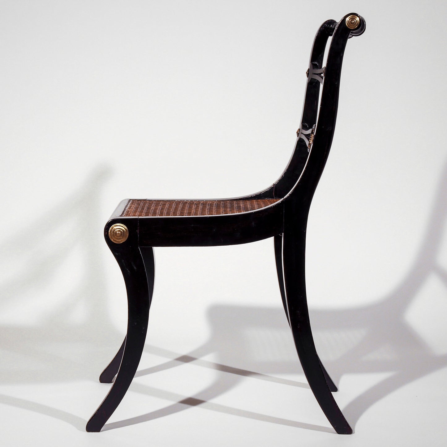 Set of Eight Regency Klismos Dining Chairs, by John Gee