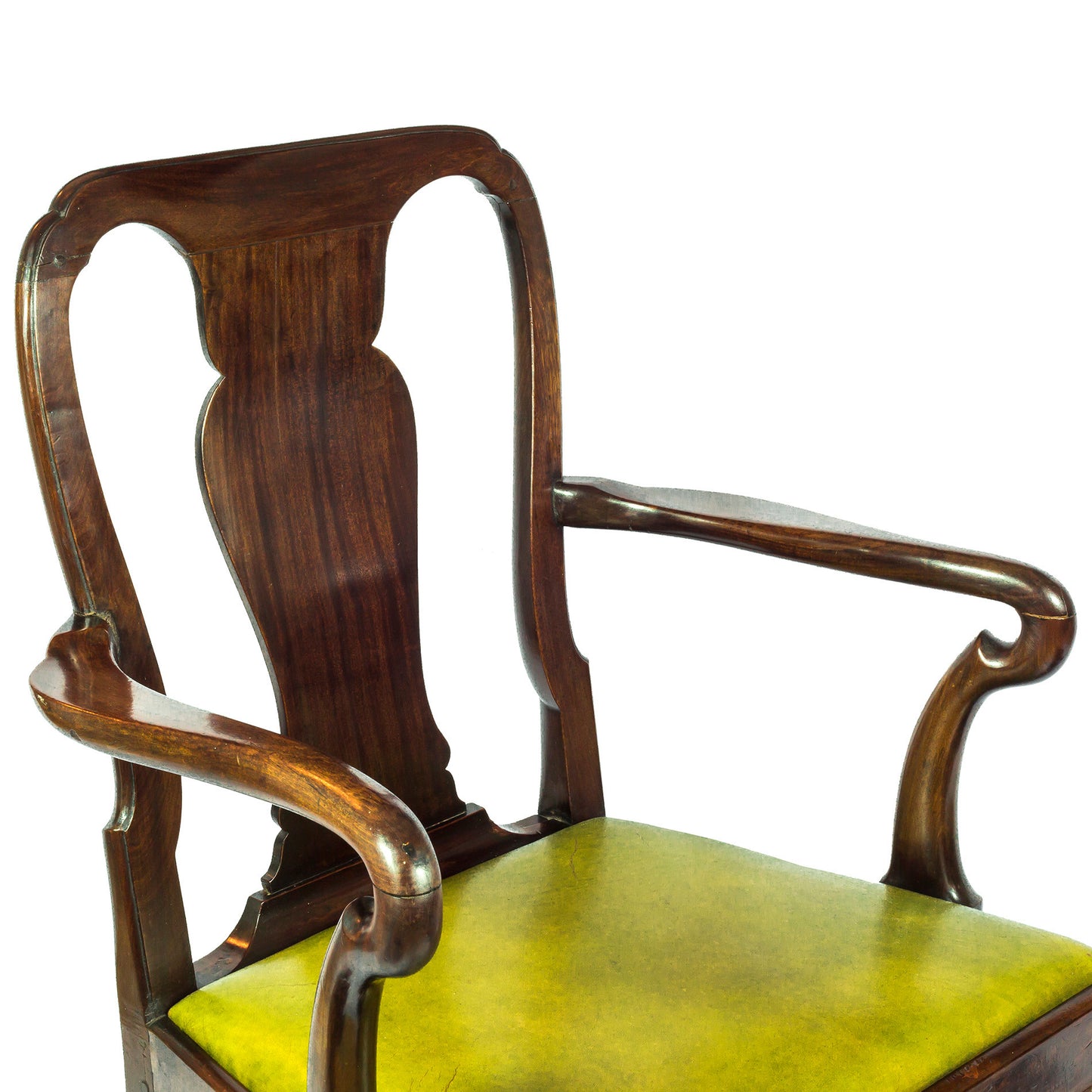 Superb George II Cuban Mahogany Open Armchair