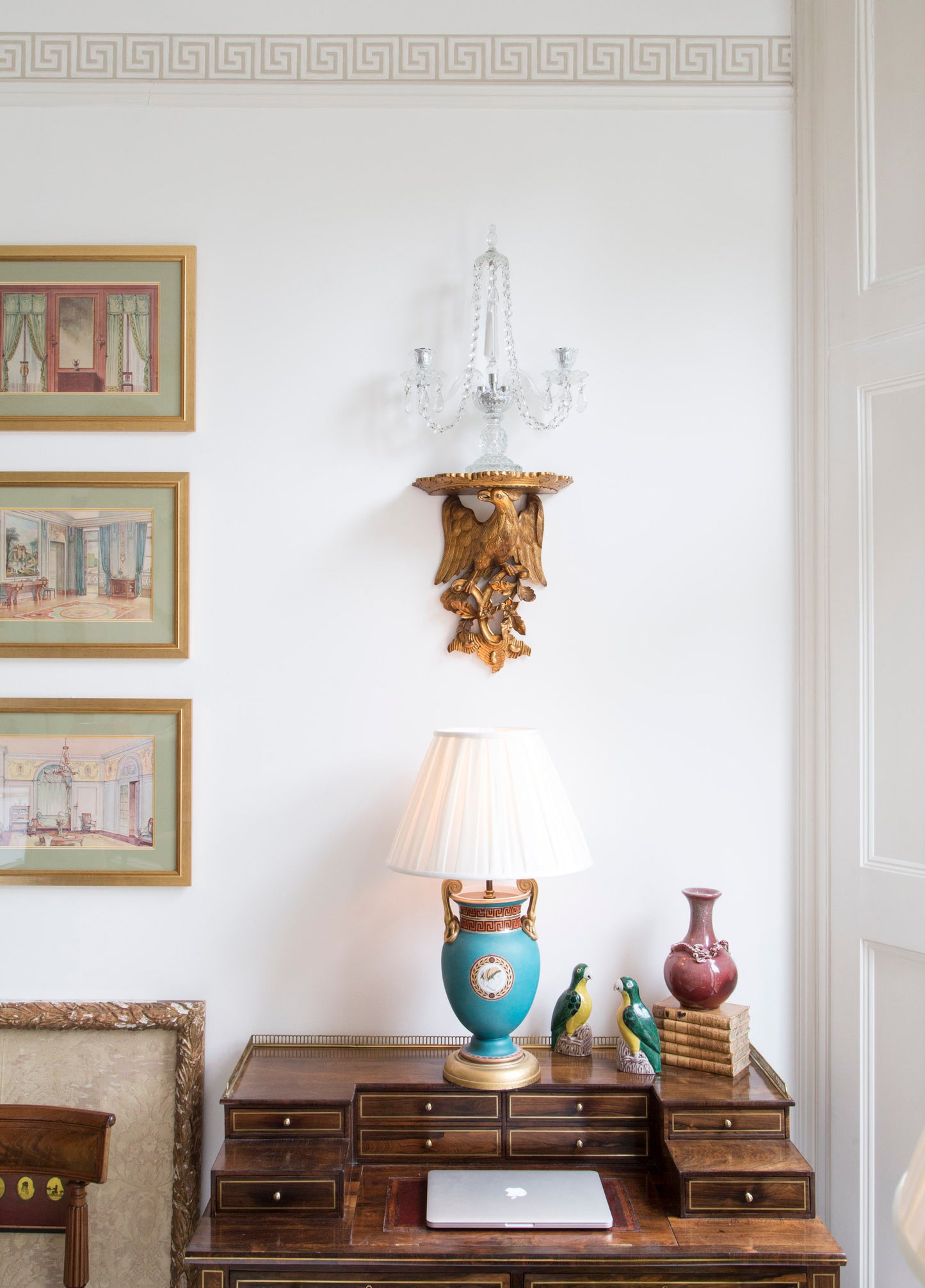 Pair of Chinoiserie Giltwood Wall Brackets