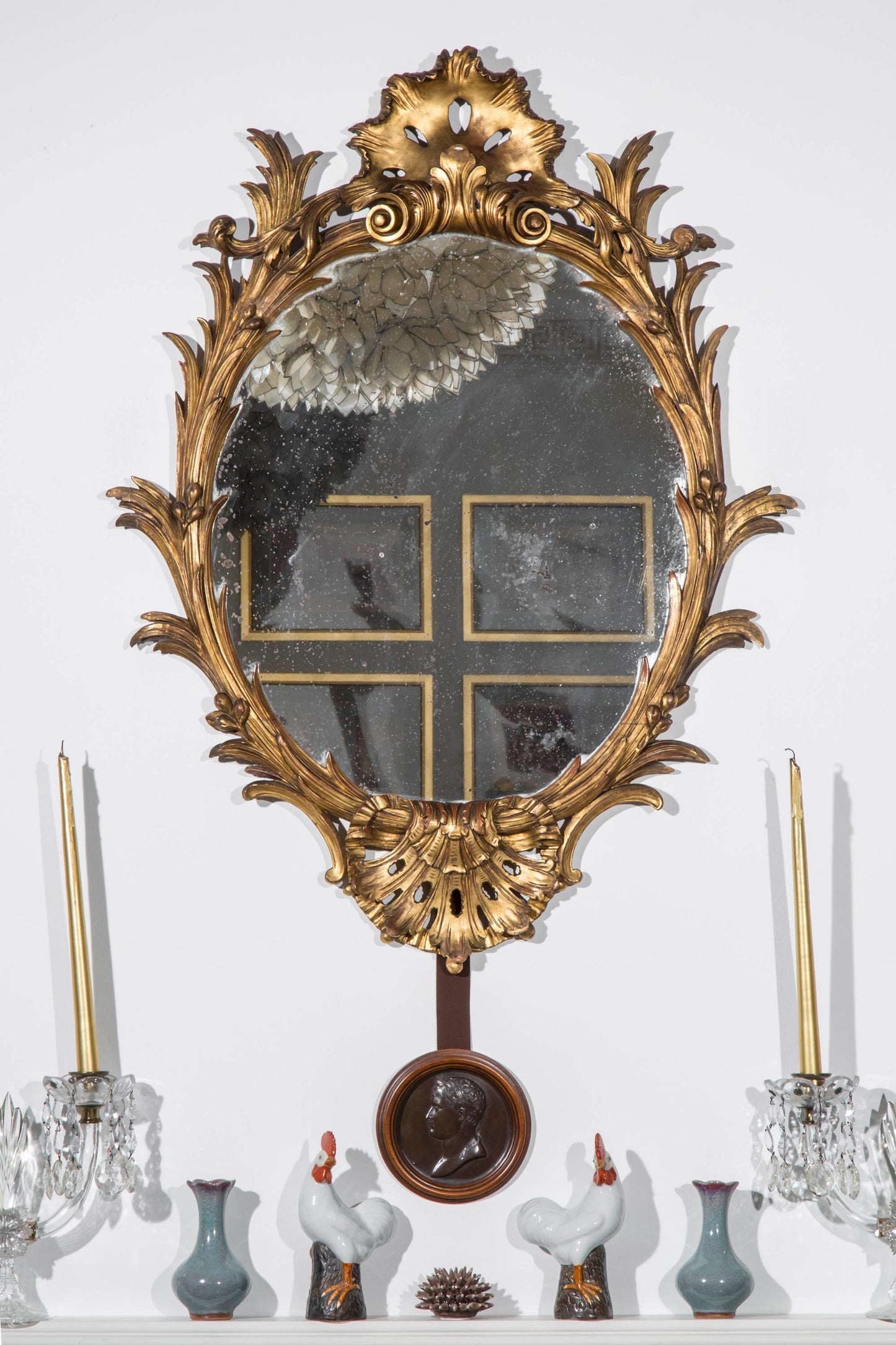 Antique Giltwood Mirror