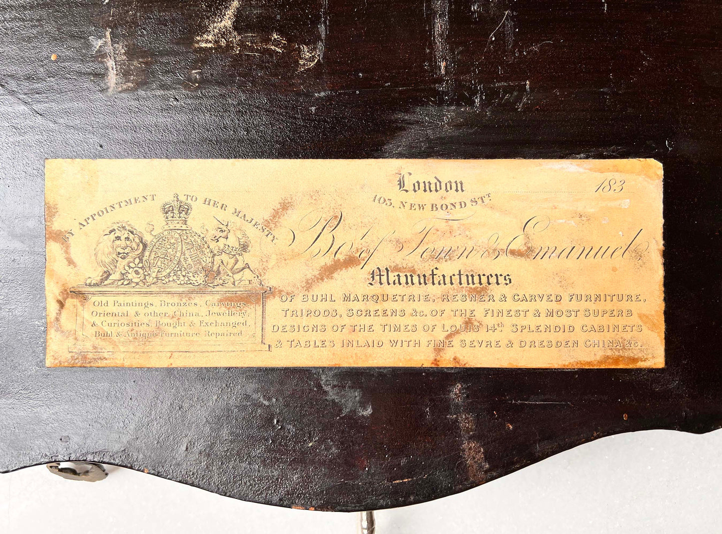 19th Century Chinese Export Lacquer Mirror