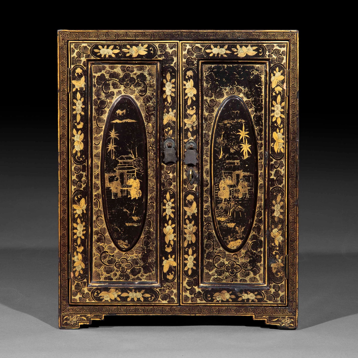 19th Century Chinese Lacquer Table Cabinet