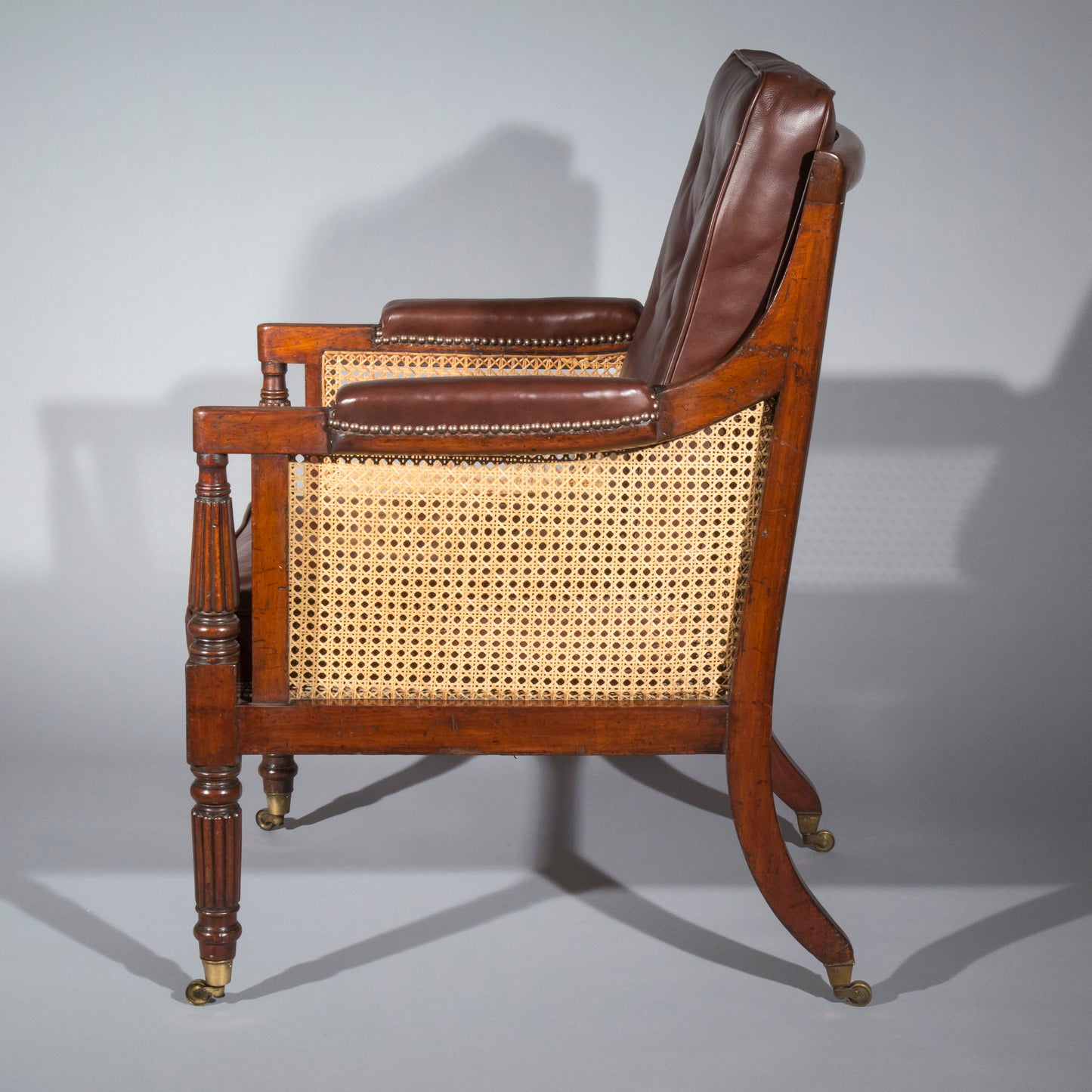 Regency Mahogany Library Armchair, attributed to Gillows