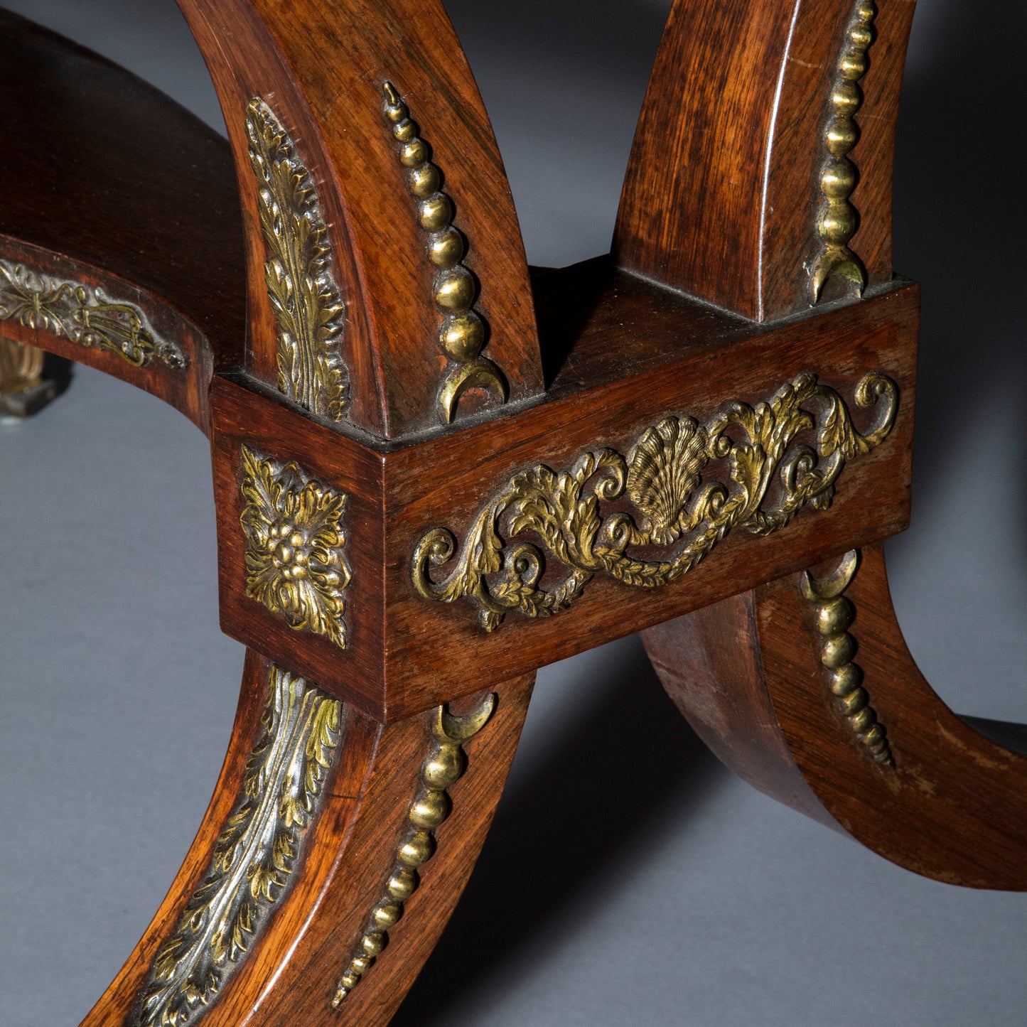 Regency Ormolu Mounted Library Table, attributed to George Oakley