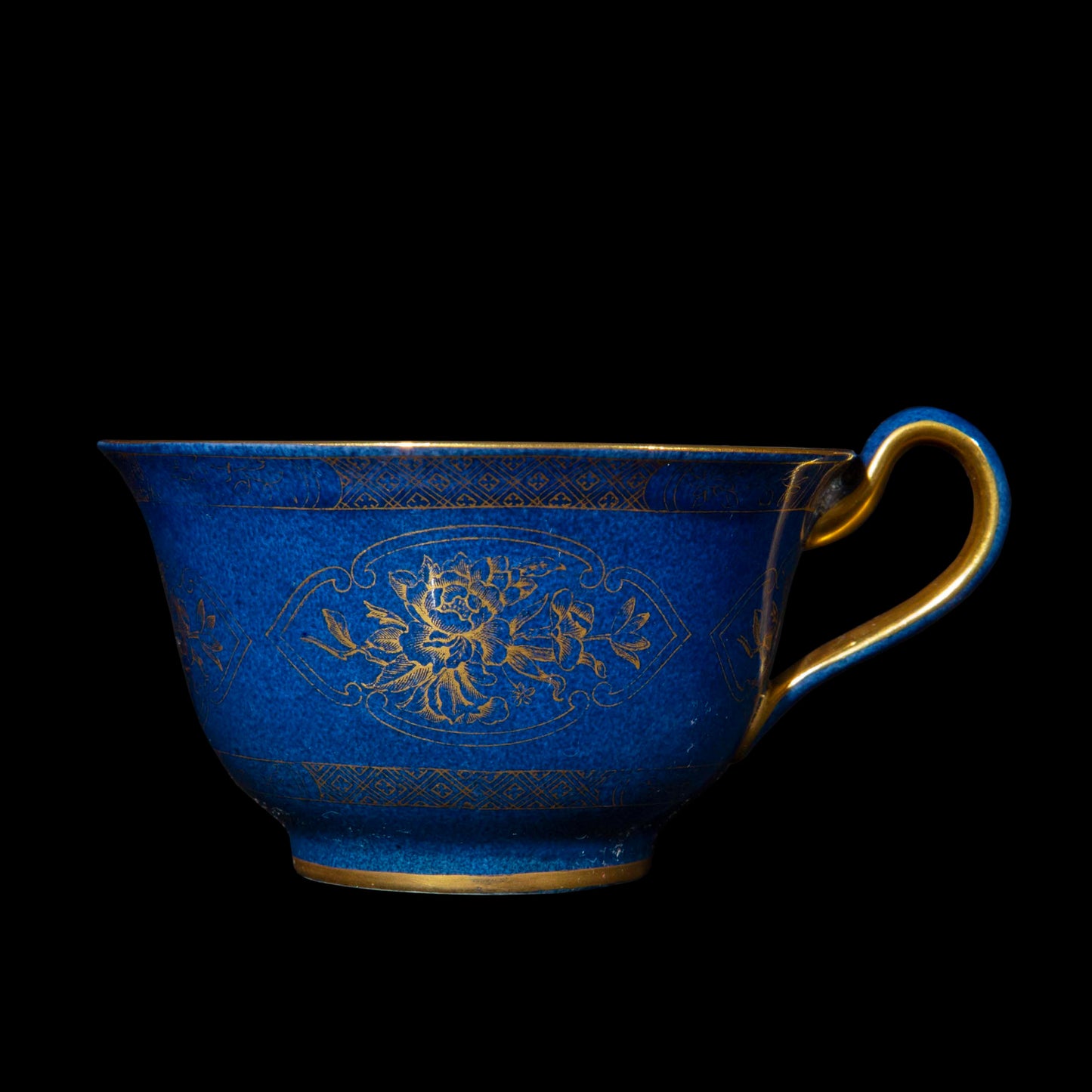 Antique Wedgwood Porcelain Chinoiserie Tea Cup and Saucer