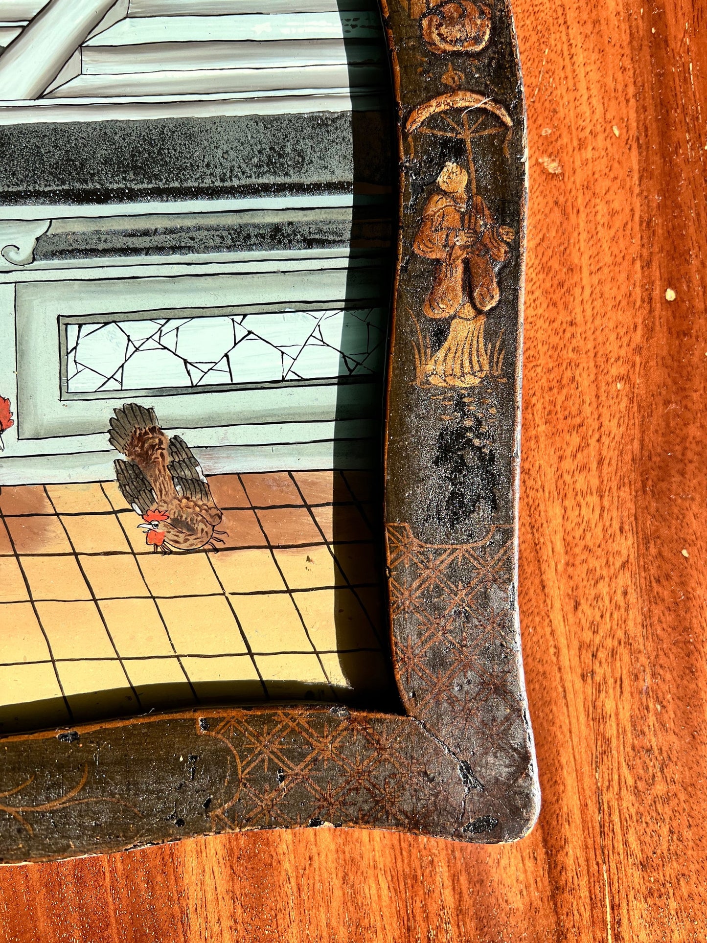 18th Century Chinese Reverse Mirror Painting