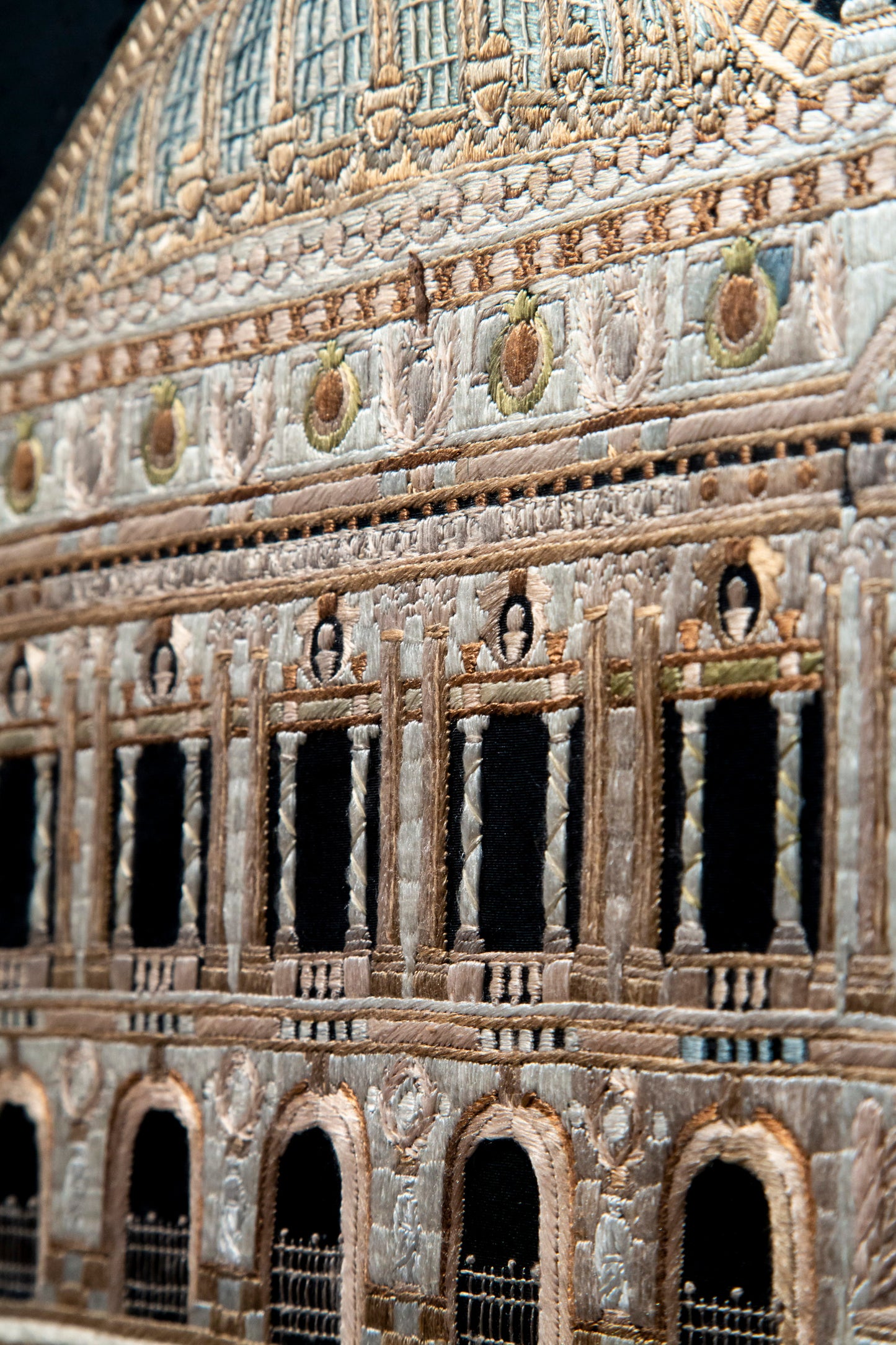 Opera Garnier Paris, Antique Needlework Tapestry Picture