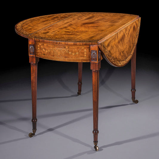 George III Sabicu & Marquetry Table attributed to Chippendale Junior