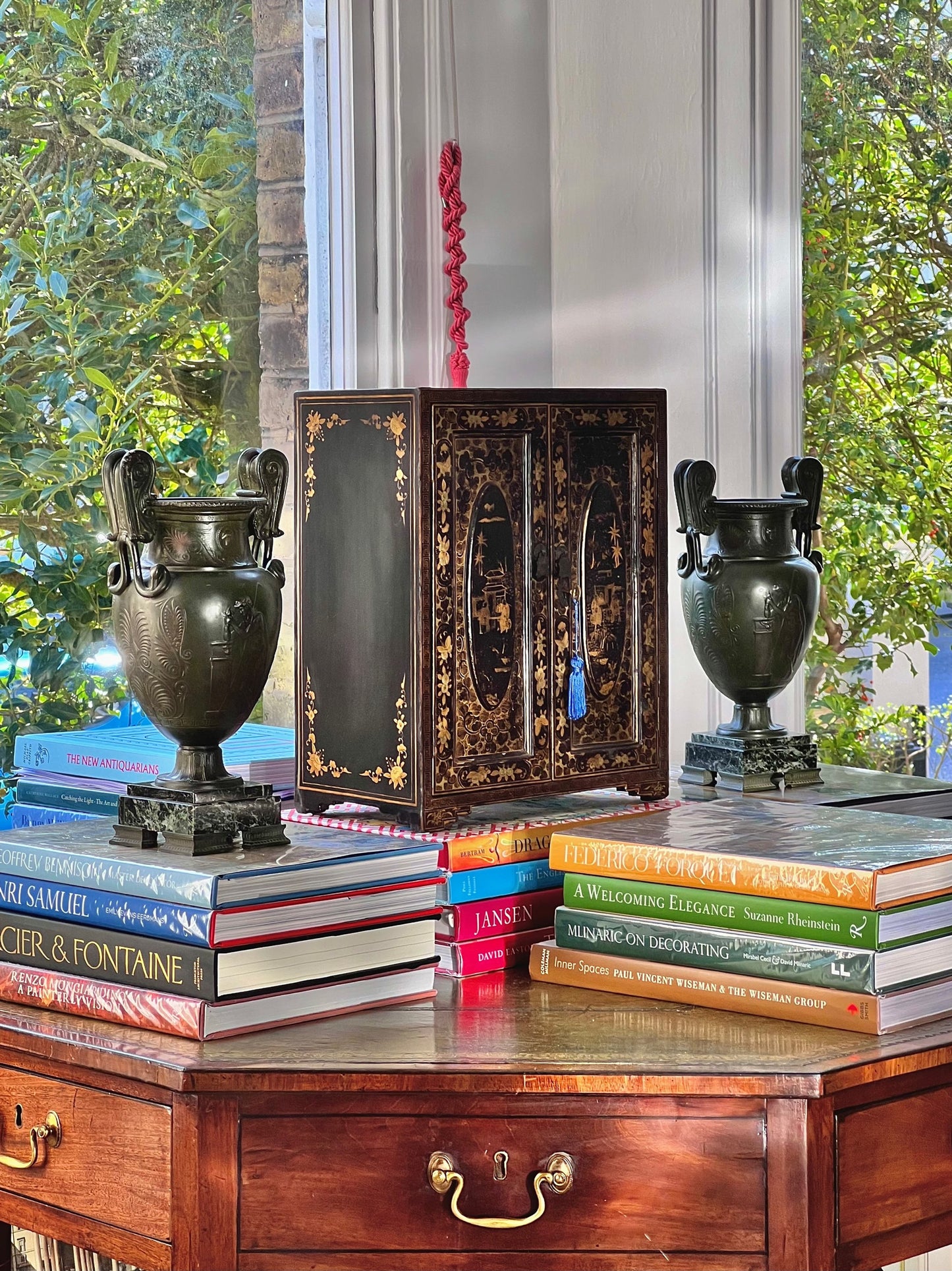19th Century Chinese Lacquer Table Cabinet