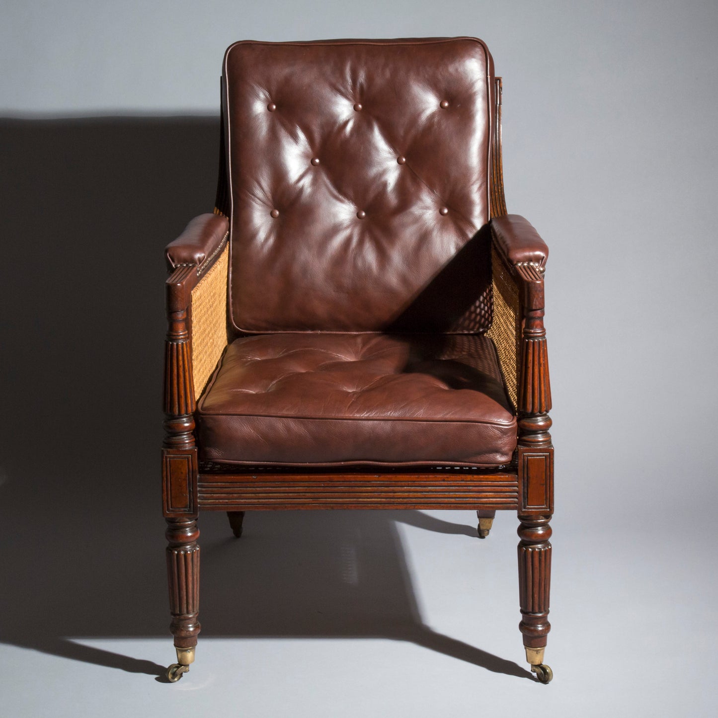 Regency Mahogany Library Armchair, attributed to Gillows