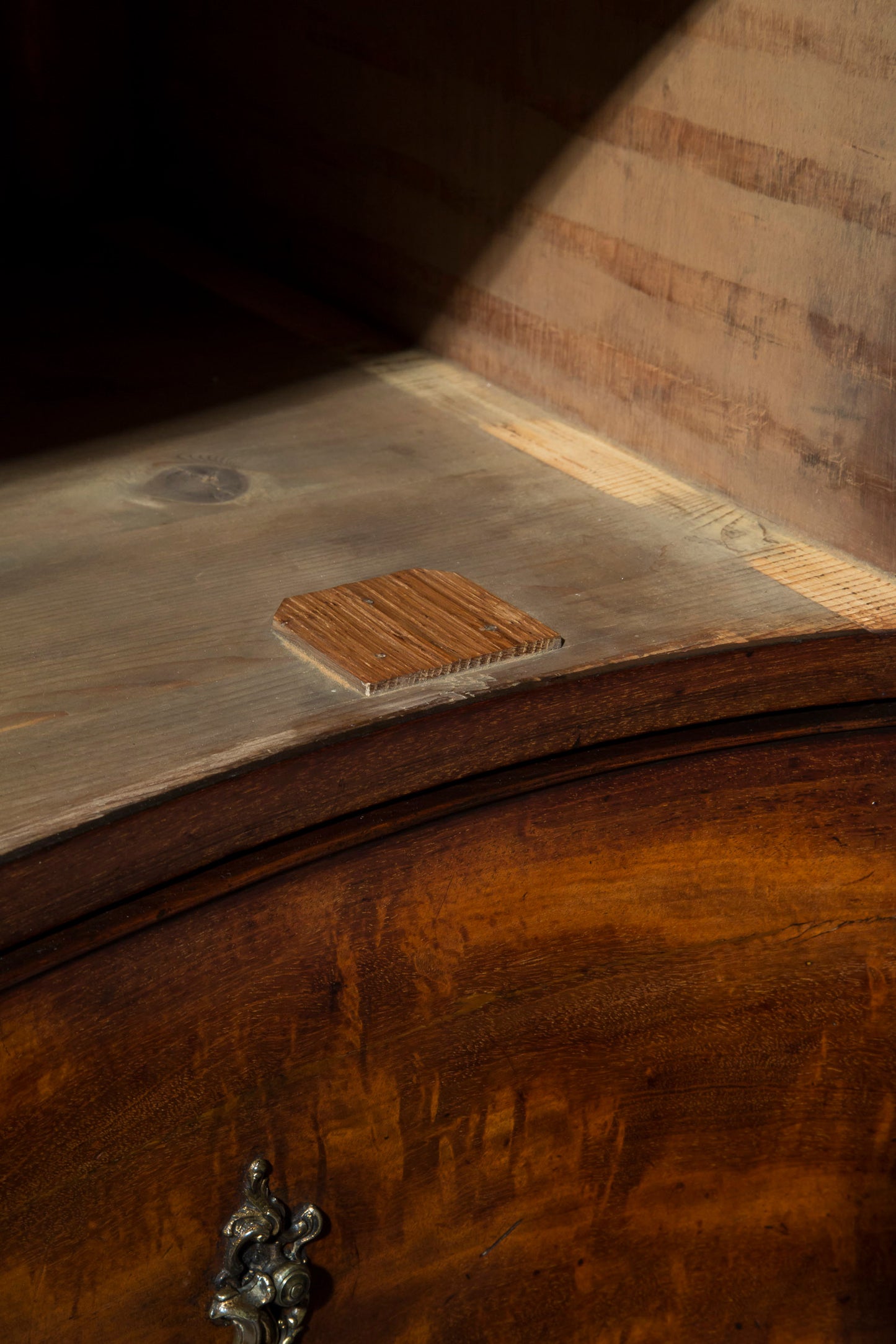 George III Serpentine Chest of Drawers, attributed to Thomas Chippendale