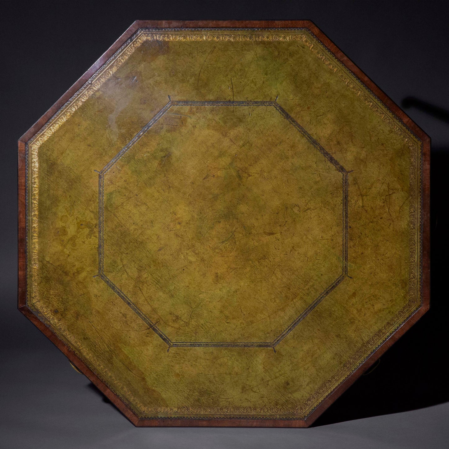 Unusual George III Octagonal Library Table