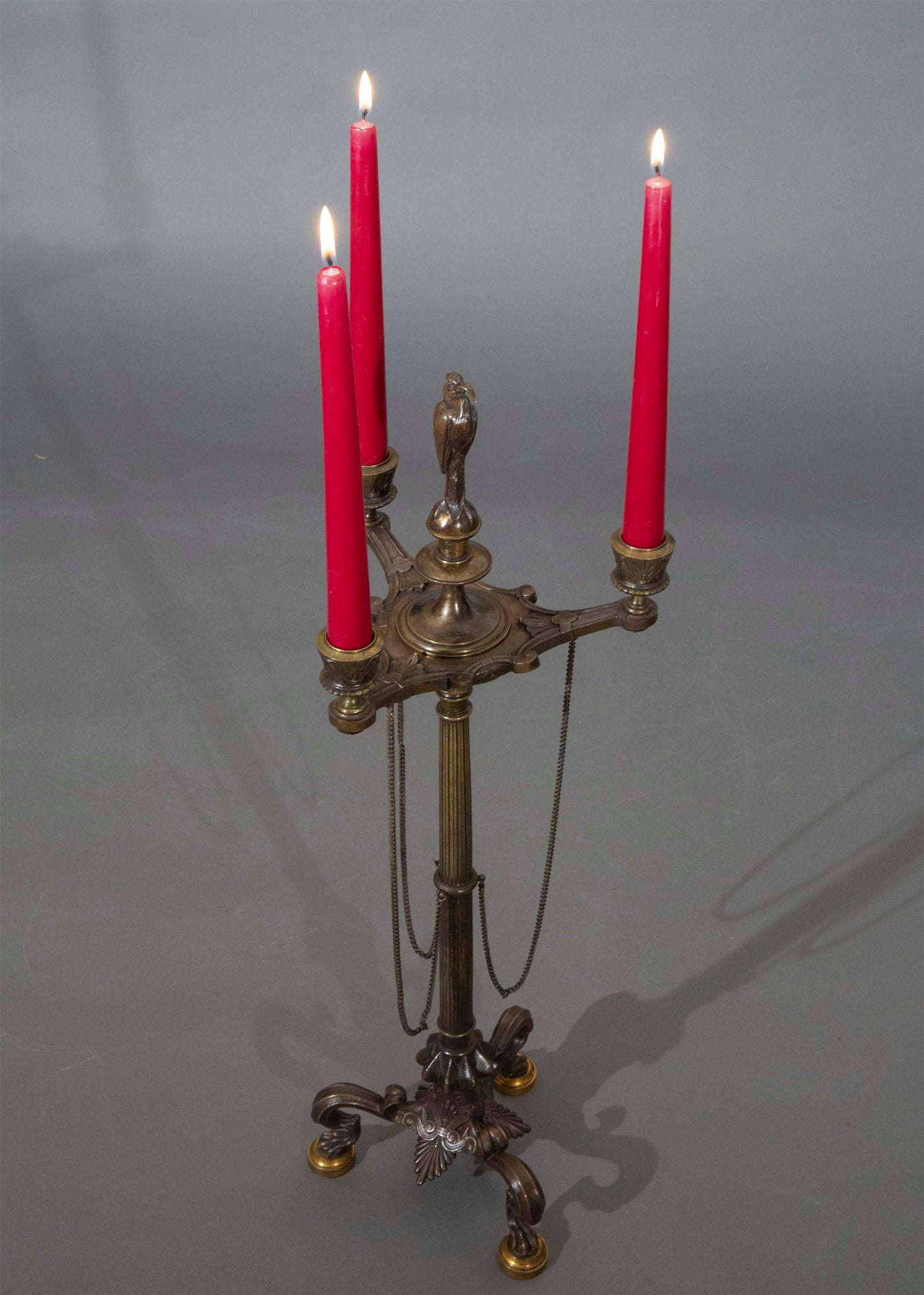 19th Century Bronze Etruscan Candelabrum