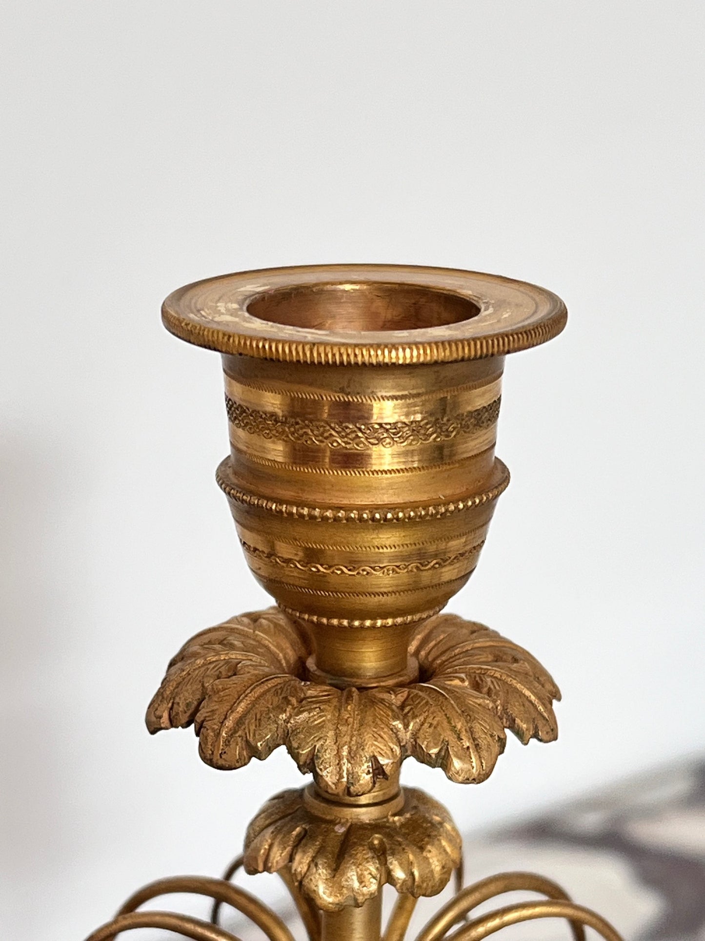 Pair of Early 19th Century Chinoiserie Candlesticks